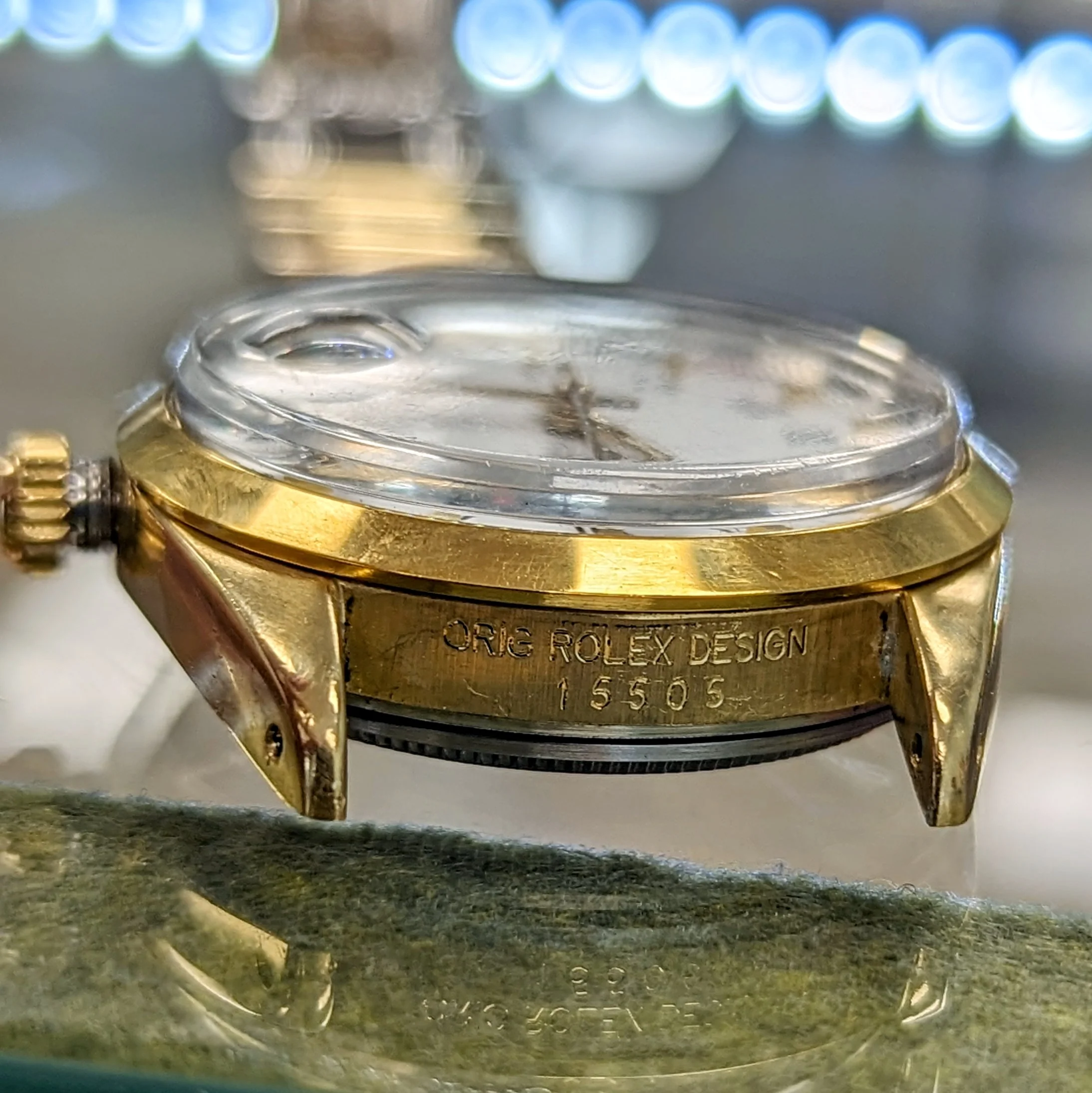 1985 ROLEX Oyster Perpetual Date 34mm Wristwatch Ref. 15505 Cal. 3035 27 Jewels Roman Numerals Dial Vintage Watch - Image 20