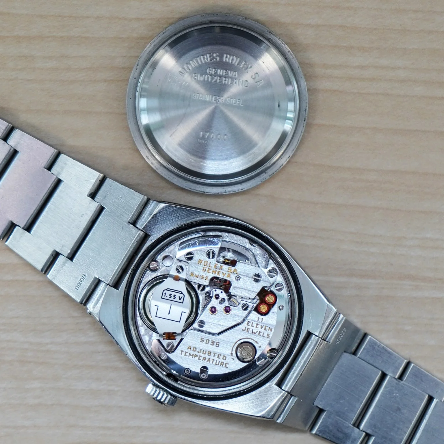 1992 ROLEX Datejust Oysterquartz Watch 36mm Ref. 17000 Cal. 5035 Wristwatch - ALL Stainless Steel - Image 13