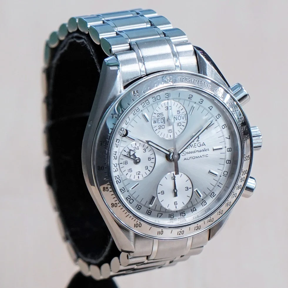 1998 OMEGA Speedmaster Day/Date Automatic Chronograph Watch 3523.30.00 39mm ALL S.S. Wristwatch - Image 2
