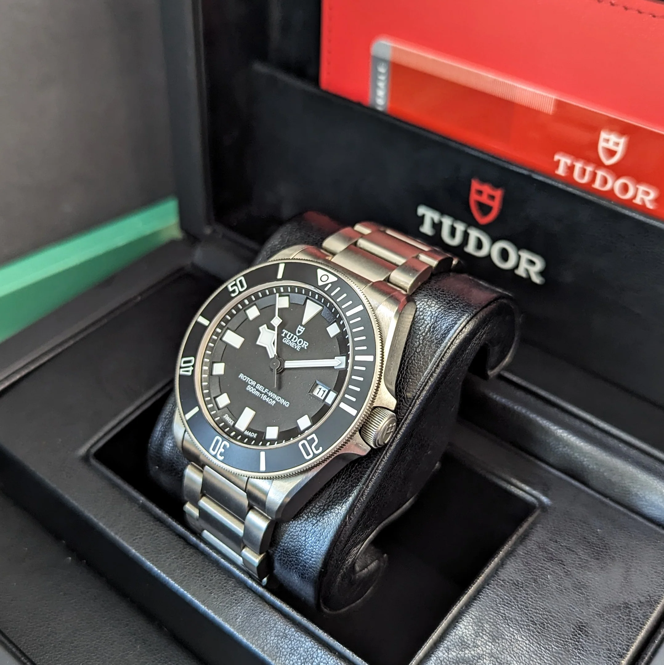 2014 Tudor Pelagos Automatic Watch 42mm Black Dial 25500TN Titanium - Full Set - Image 3