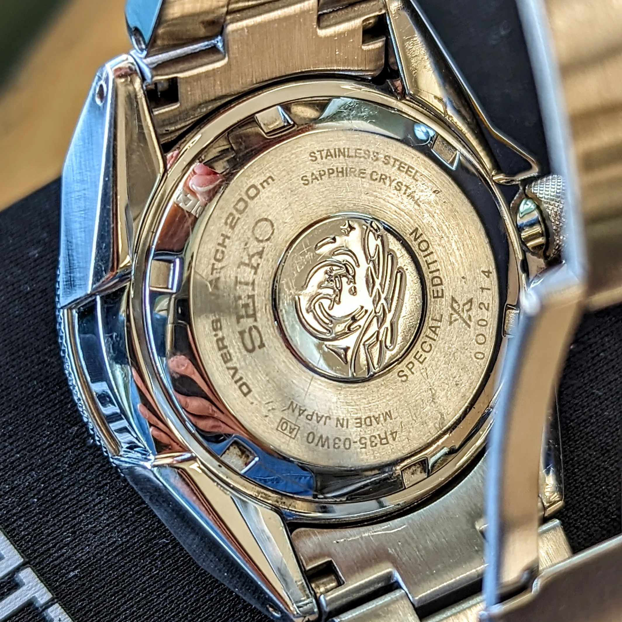 2020 SEIKO Prospex Save the Ocean Special Edition “Manta Ray” Automatic Wristwatch Diver’s Watch Ref. SRPE33 - Image 14
