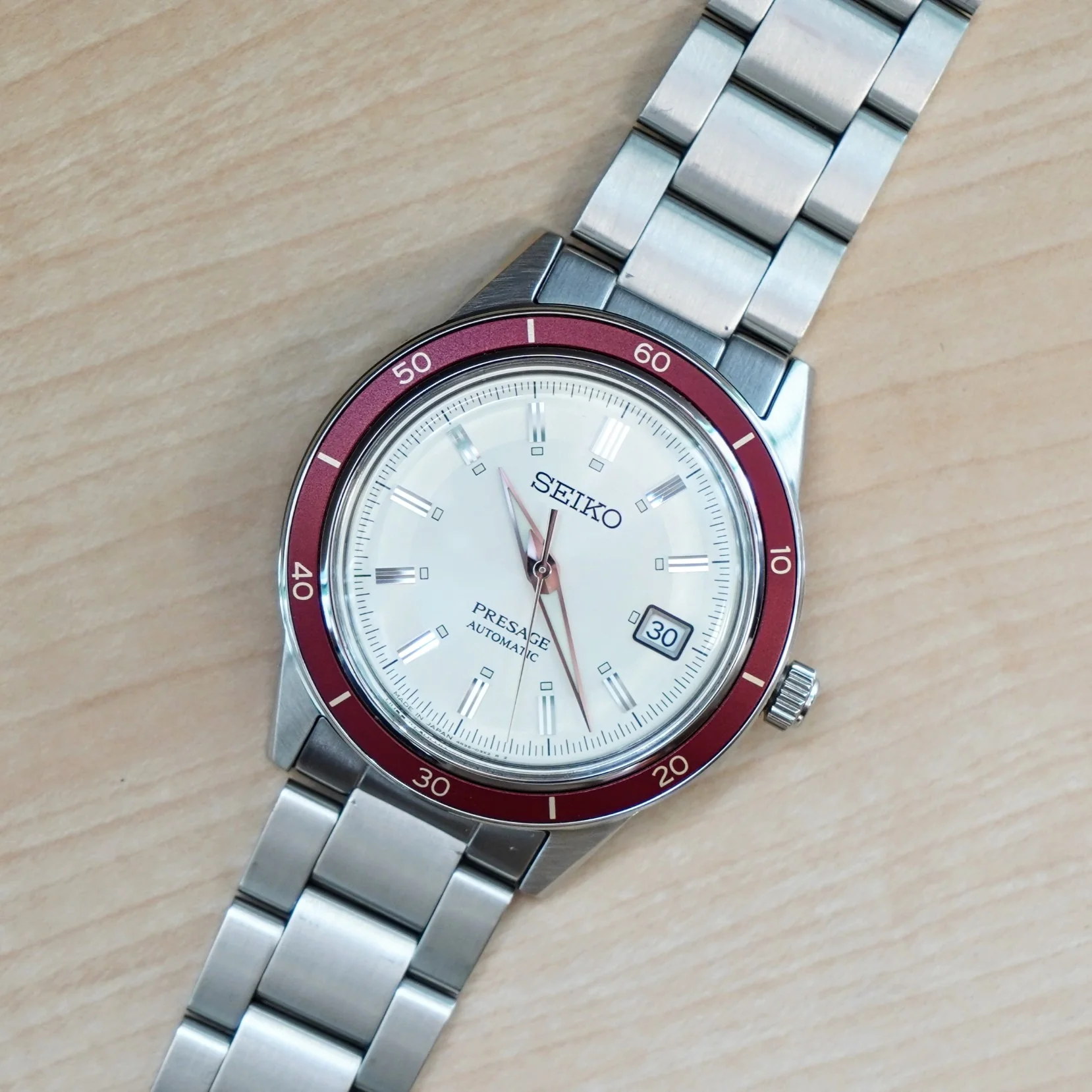 2022 SEIKO Presage Automatic Watch SRPH93 Style60's Collection Wristwatch ALL S.S.- IN BOX! - Image 9