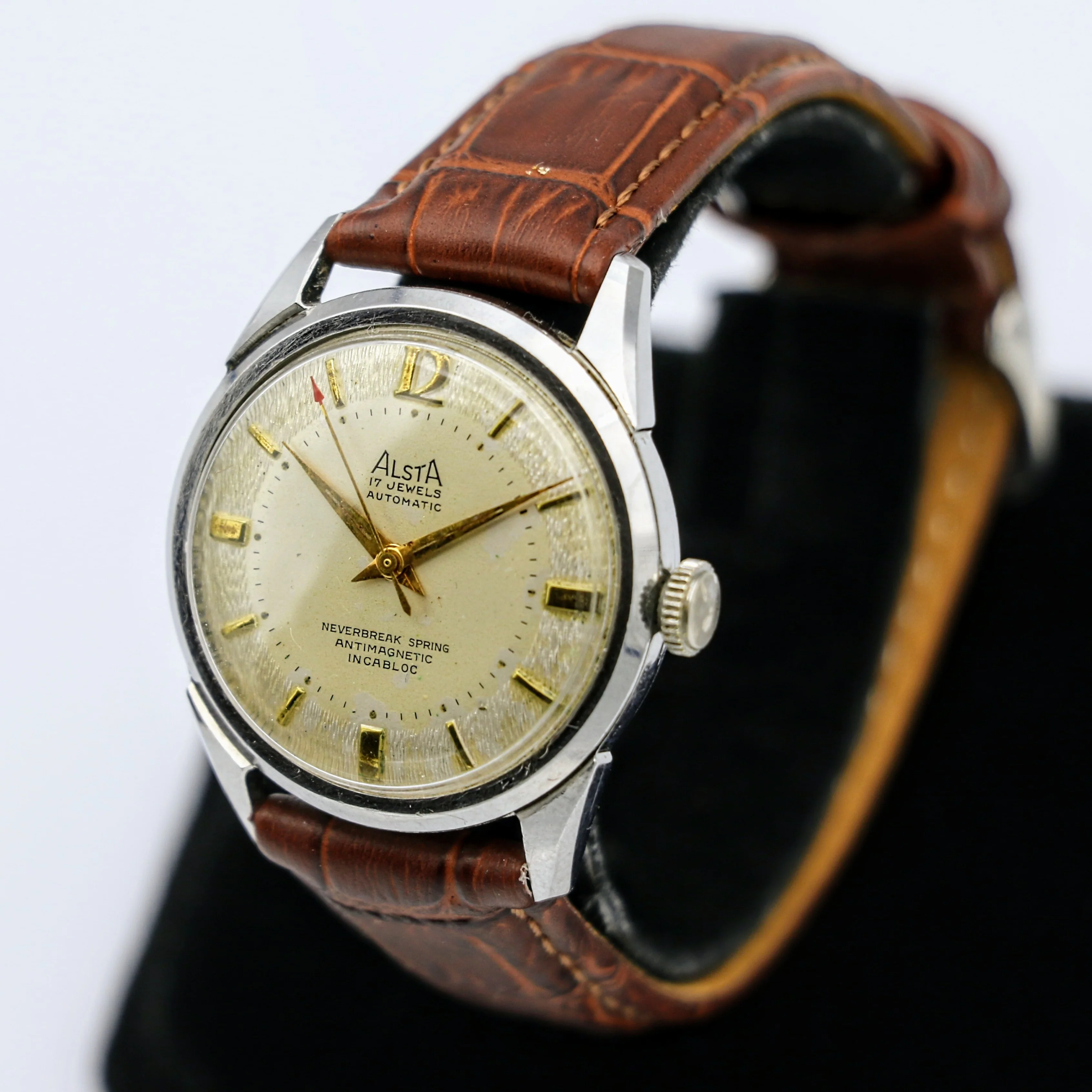 ALSTA Automatic Watch 17 Jewels Cal. HM 1560 Swiss Vintage Wristwatch - Image 2