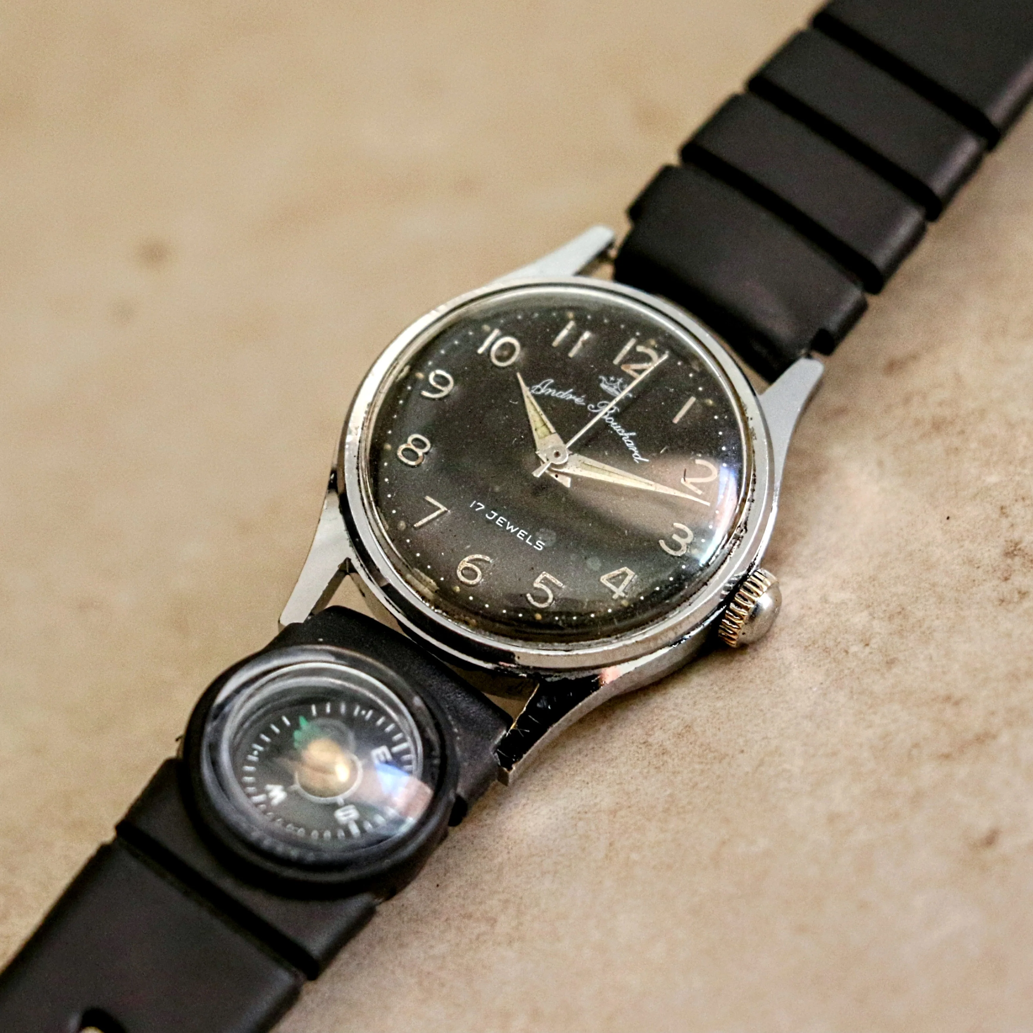 ANDRE BOUCHARD Wristwatch 17 Jewels 27mm Mechanical Display Back Watch - Image 11