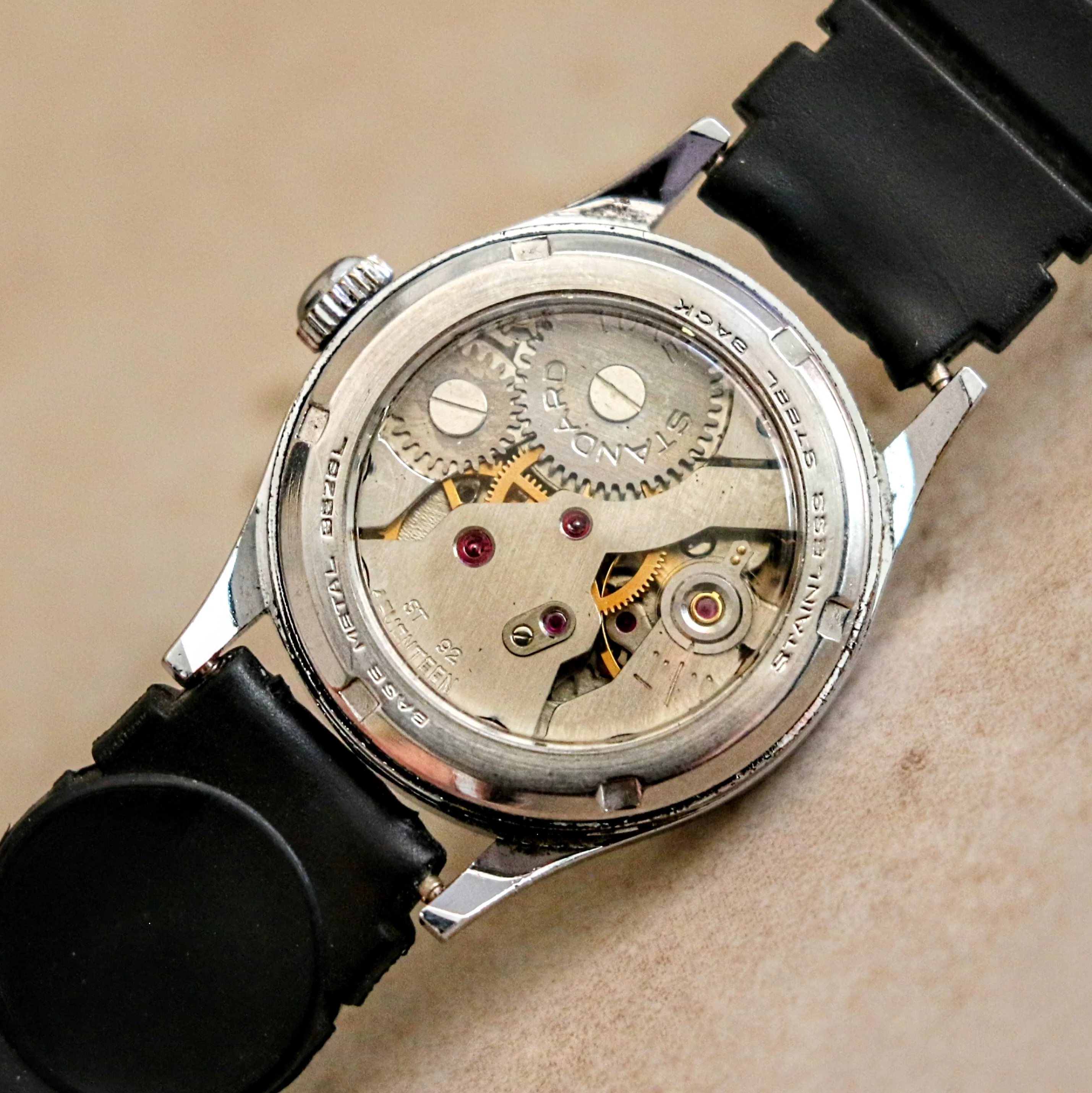 ANDRE BOUCHARD Wristwatch 17 Jewels 27mm Mechanical Display Back Watch - Image 12