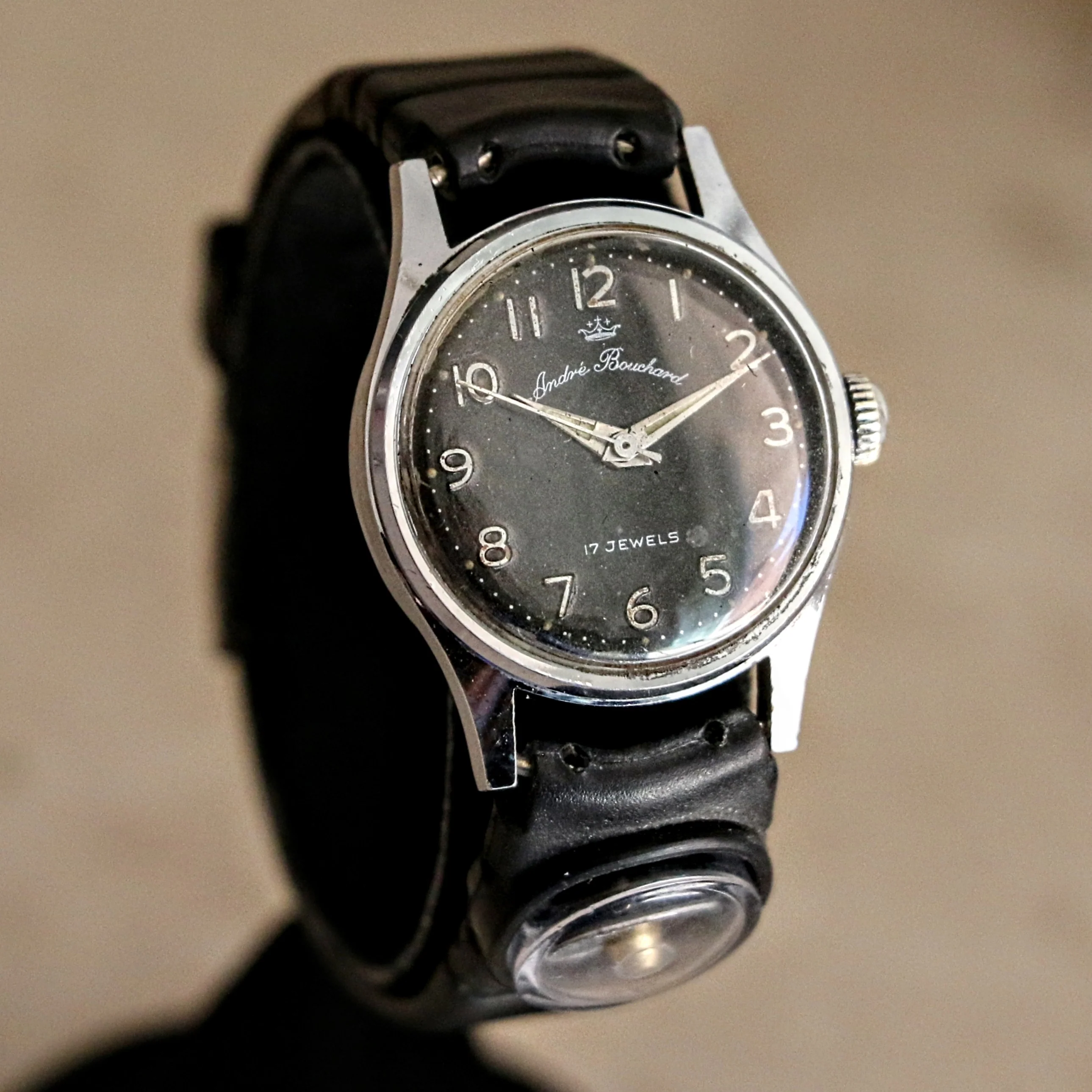 ANDRE BOUCHARD Wristwatch 17 Jewels 27mm Mechanical Display Back Watch - Image 7
