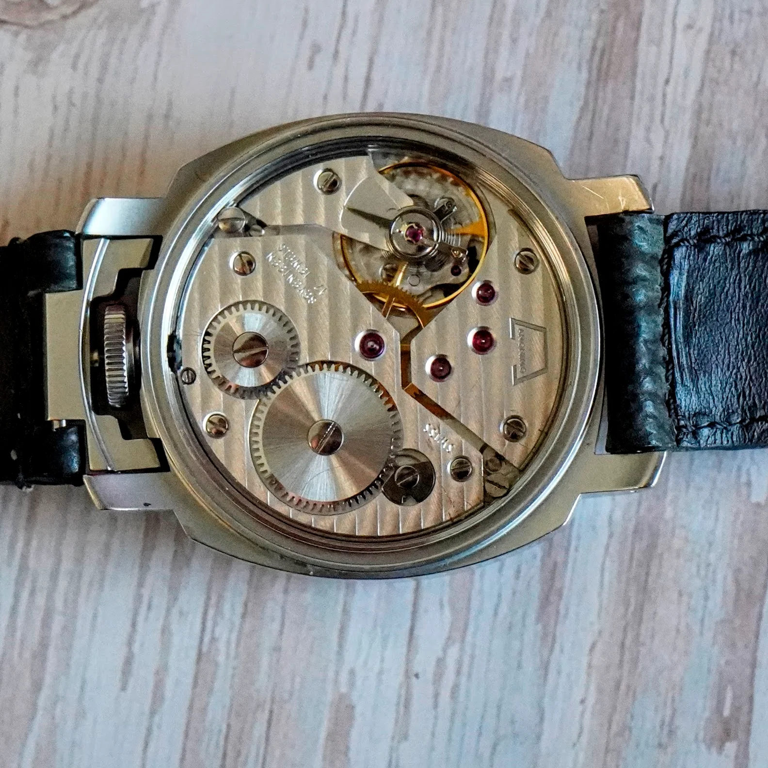 Anonimo Militare Watch 43mm Mod. 2004 Opera Meccana Wristwatch Black Dial - Original Strap - Image 10