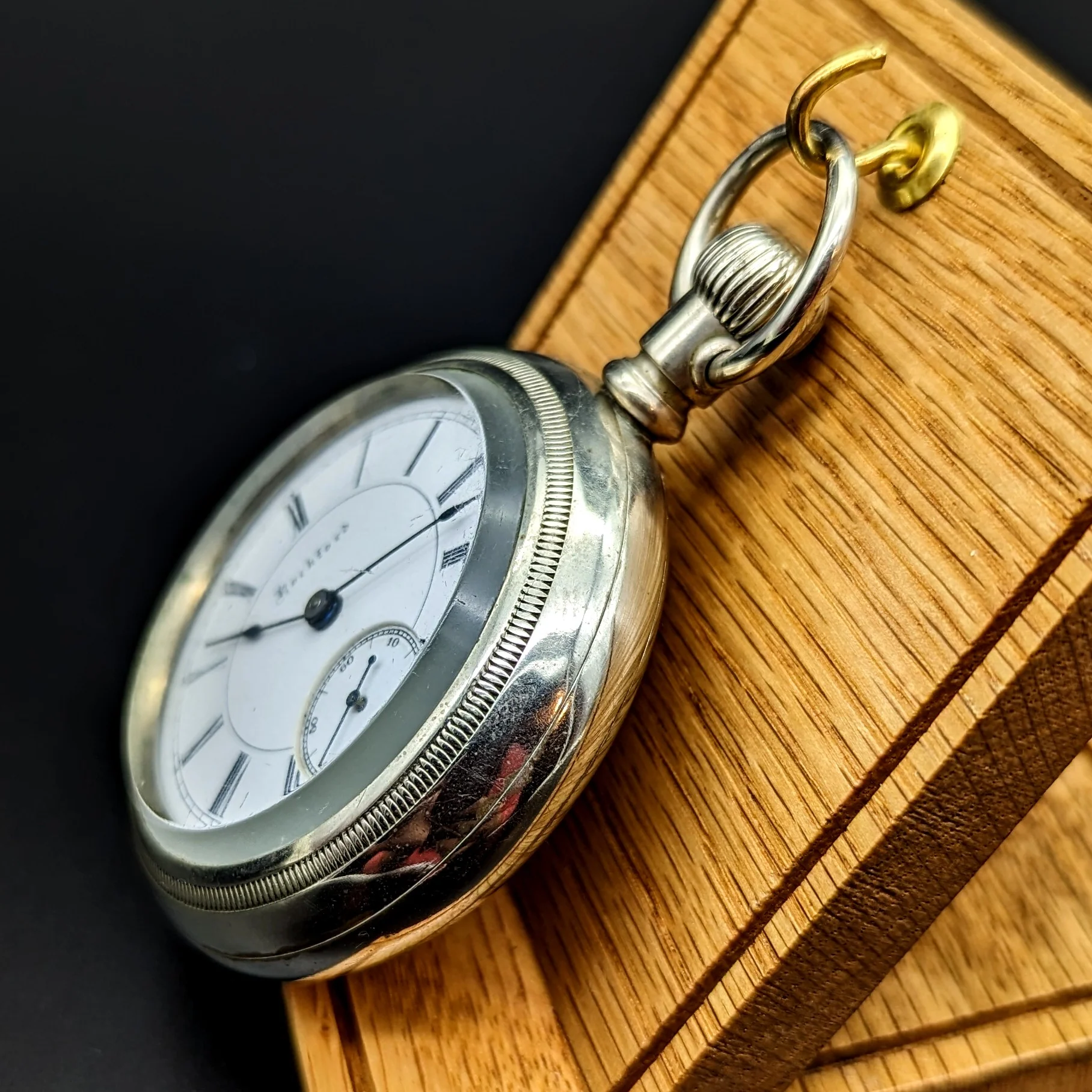 Antique 1888 ROCKFORD Pocket Watch Size 18S Grade 93 9 Jewels - Image 22