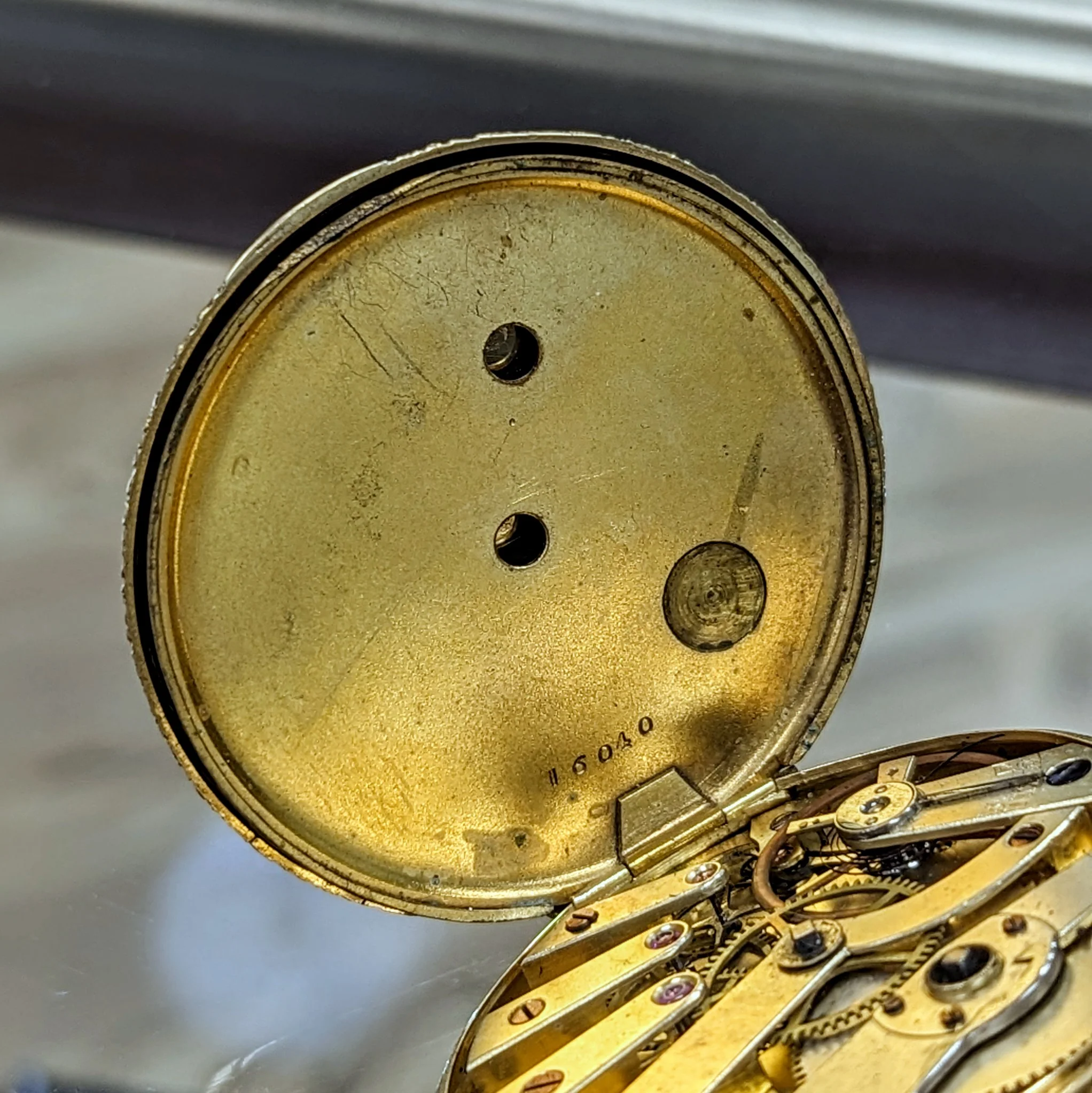 Antique M. J. TOBIAS Liverpool Key Wind Pocket Watch 18K Gold Open Face - Image 14
