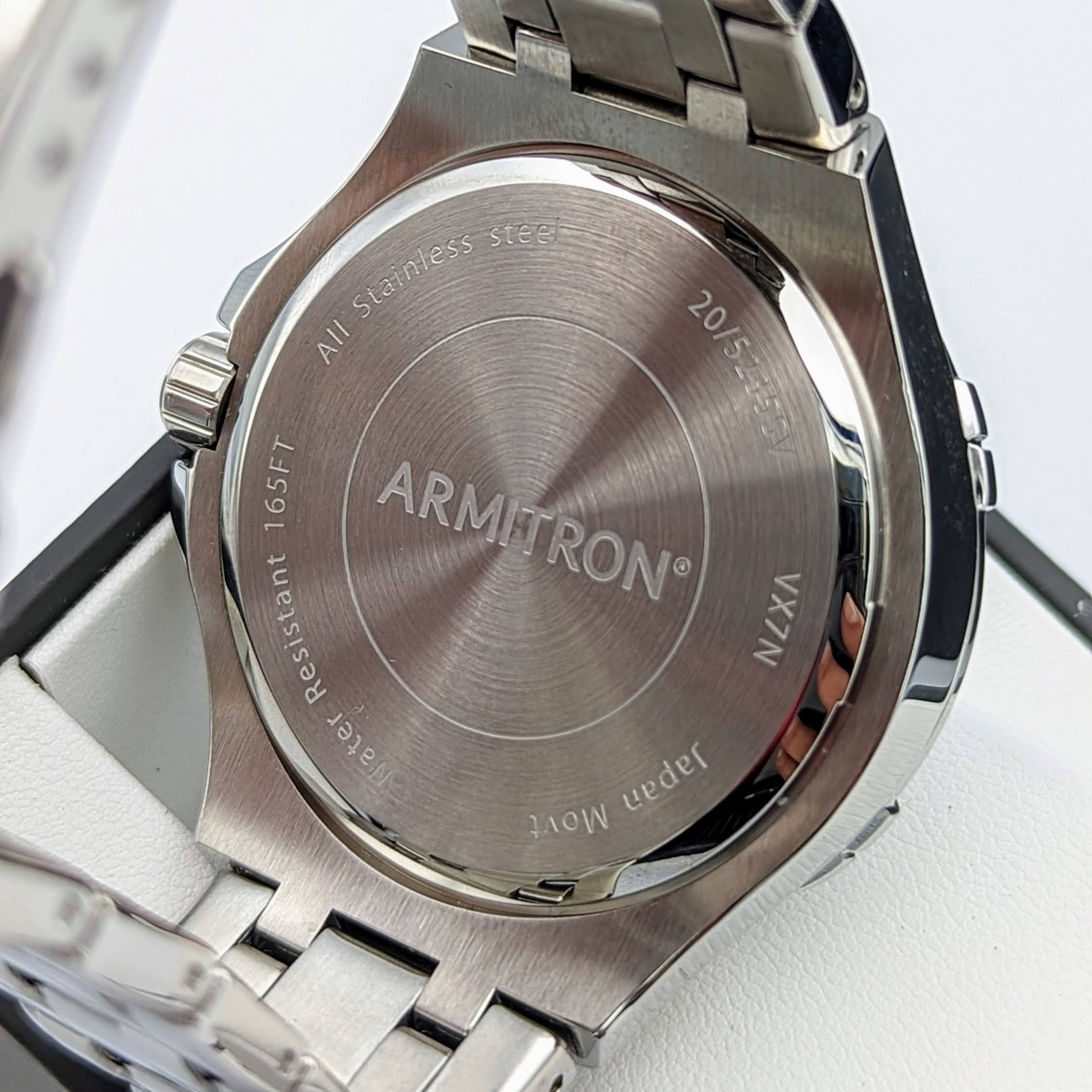 ARMITRON Water Resist Wristwatch 3 Sub Dials New in Box with Manual Watch - Image 5
