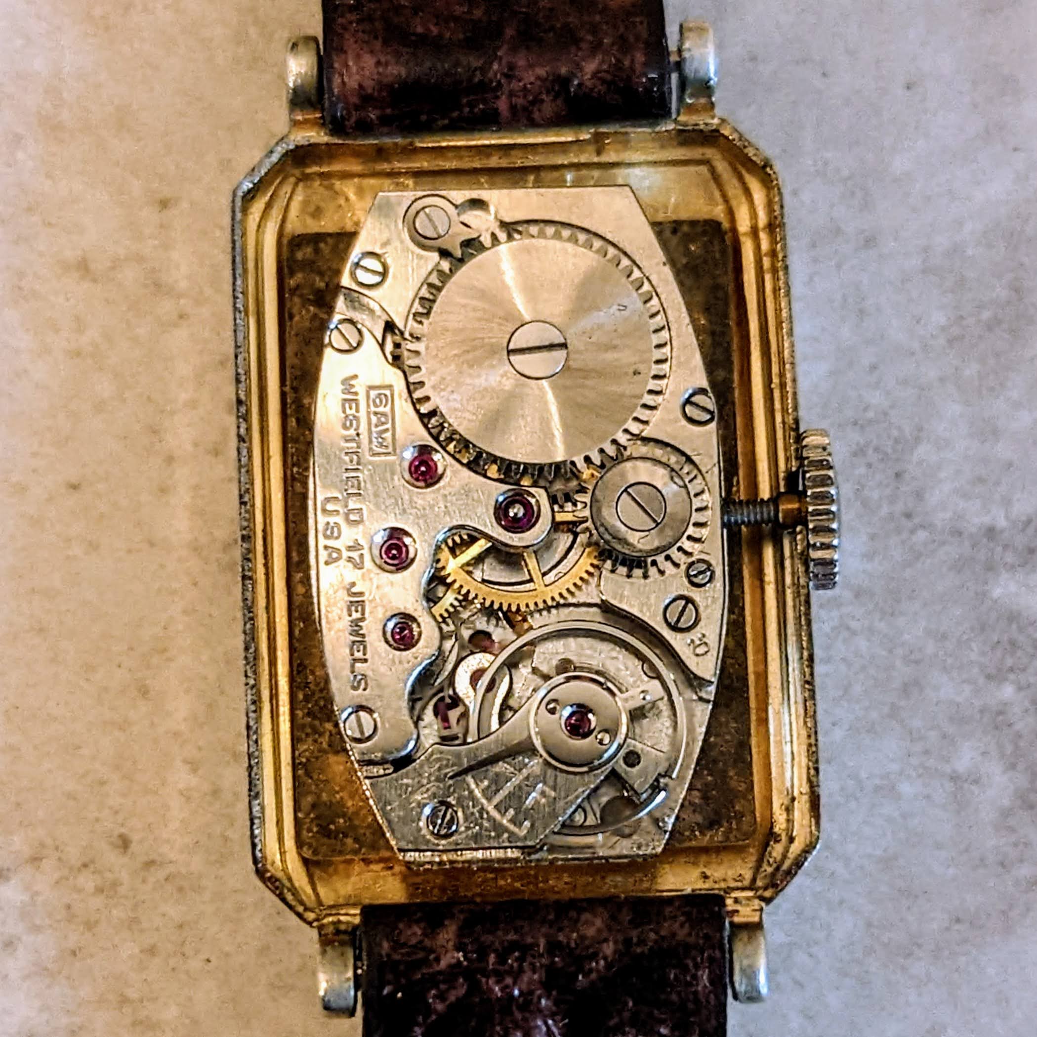 Art Deco WESTFIELD Wristwatch by Bulova Cal. 6AW Vintage Men's Watch - Image 10
