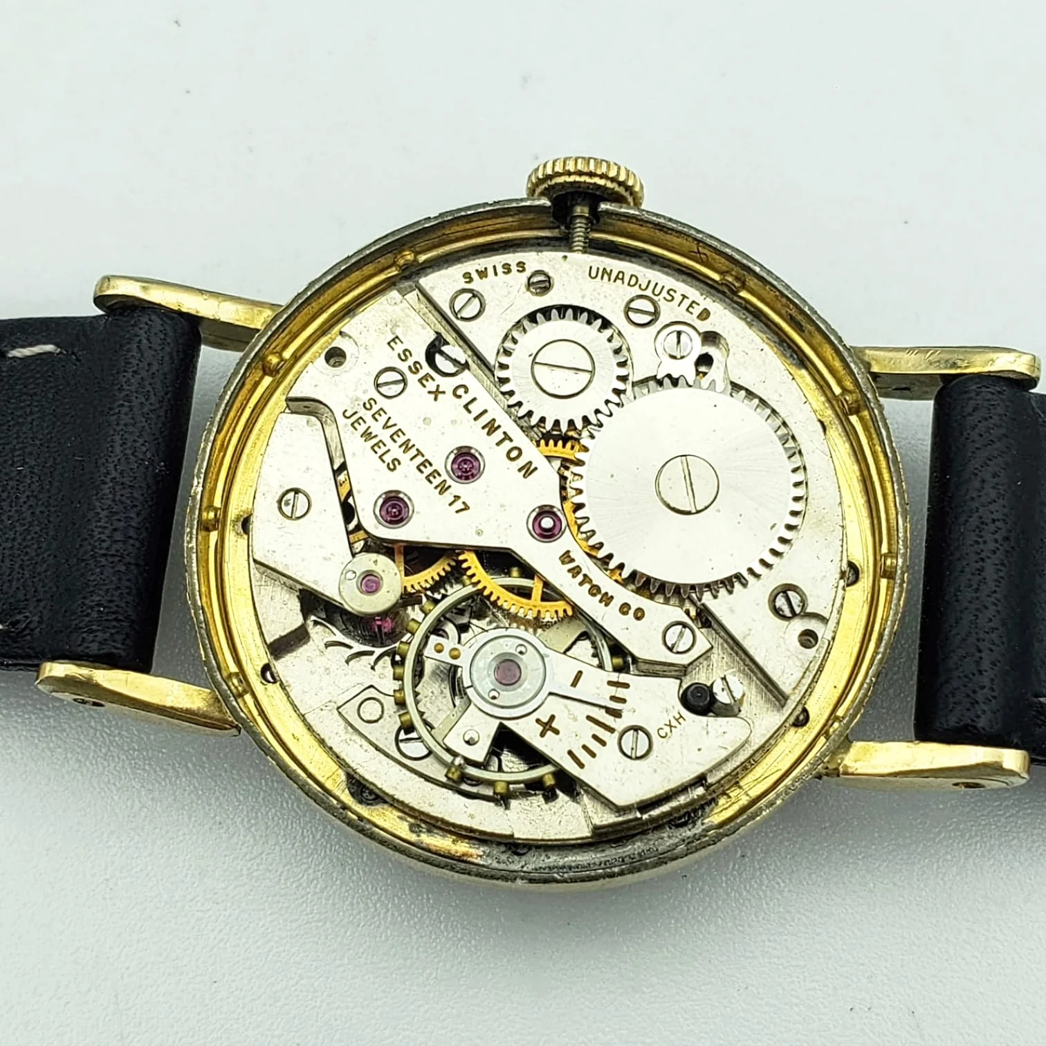 BALDWIN Wristwatch Clinton Movement Caliber ETA 984 17 Jewels Swiss Watch - Image 15
