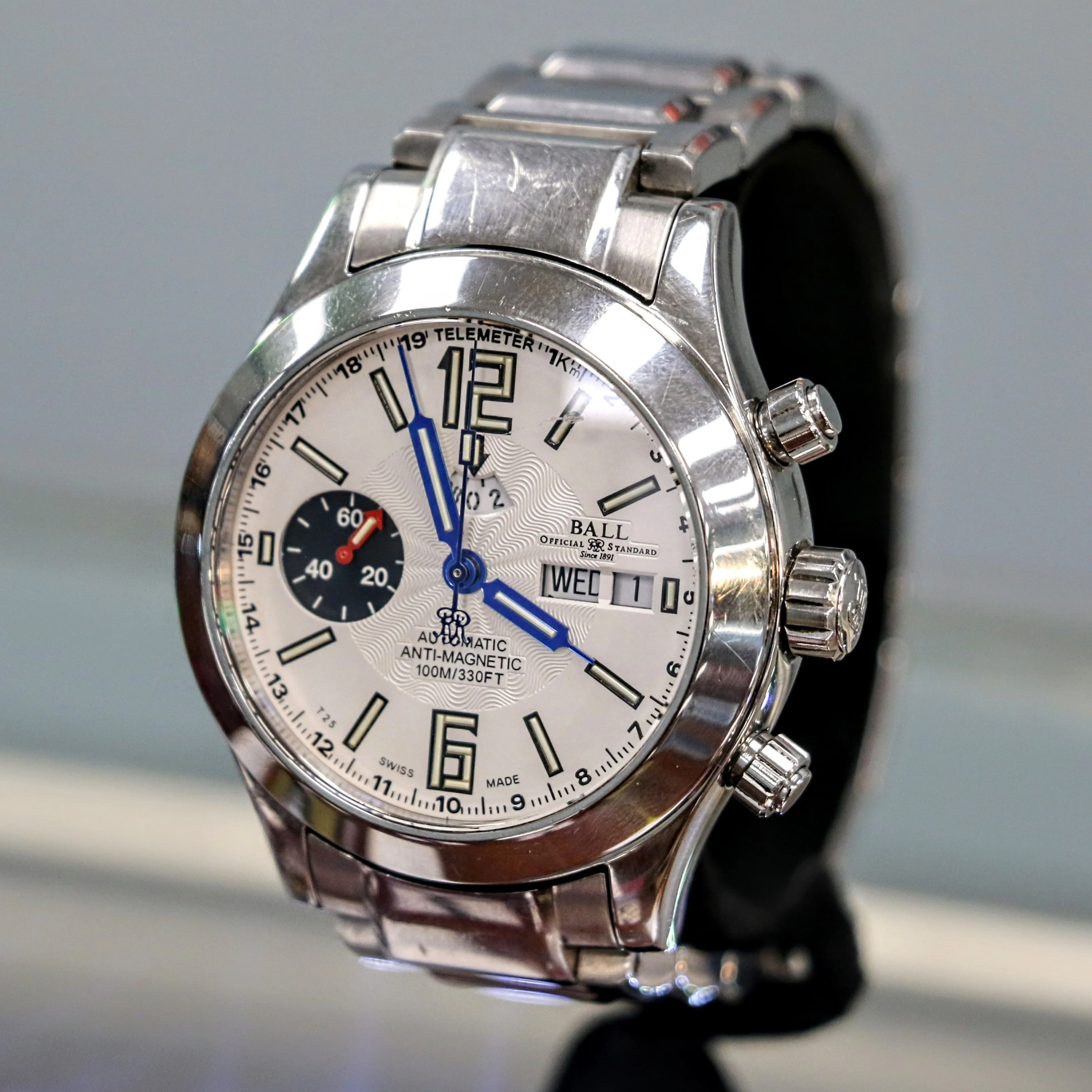 BALL Engineer Master II Telemeter Chronograph Automatic Watch Ref. CM1020C Original Ball S.S. Bracelet - Image 3