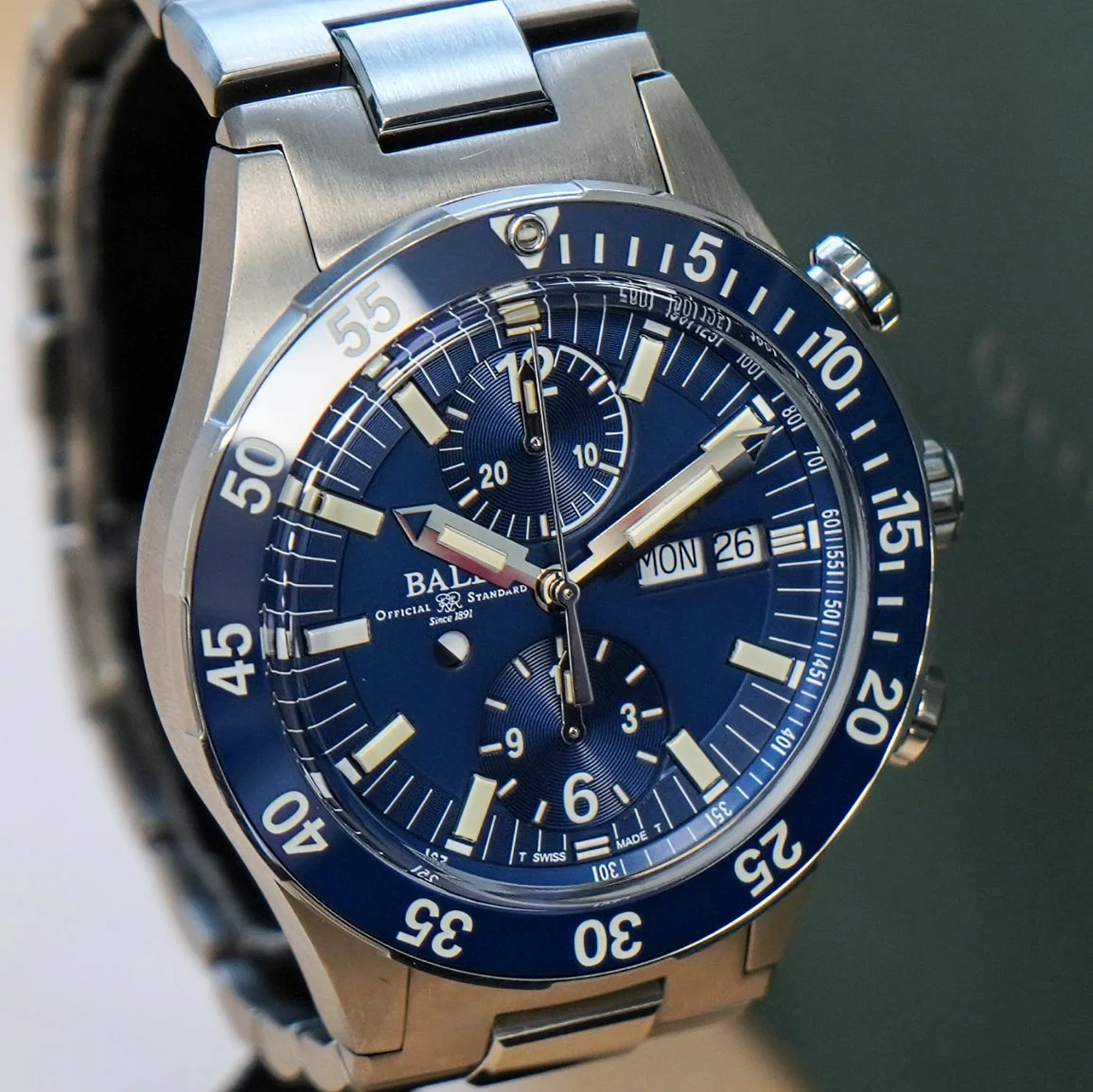 BALL Roadmaster Rescue Chronograph Watch 42mm DC3030C Limited Edition Automatic Wristwatch ALL Original Box & Papers - Image 4