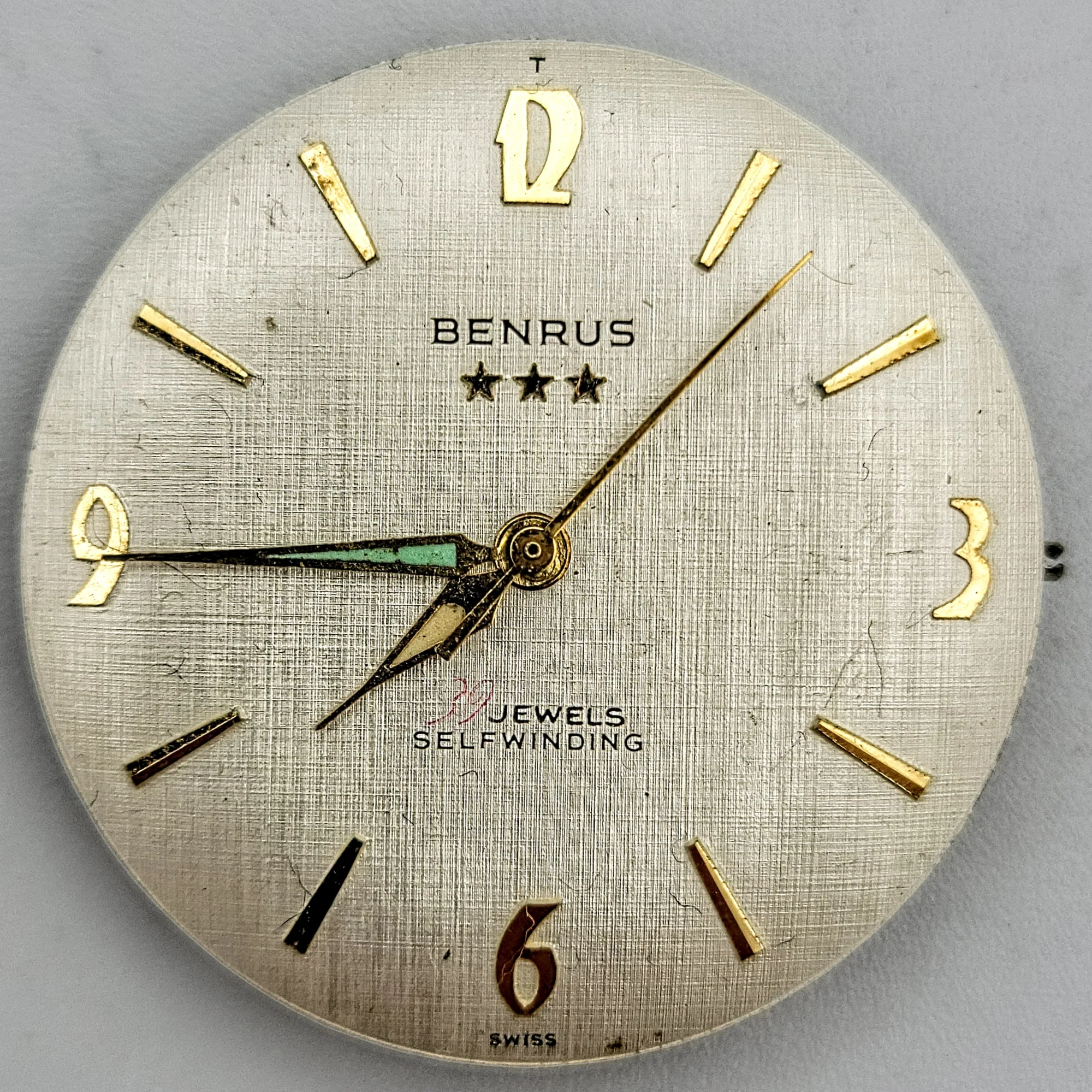 BENRUS Three Stars 39 Jewels Self-Winding Watch Cal. ETA 2451 - In BOX! - Image 18