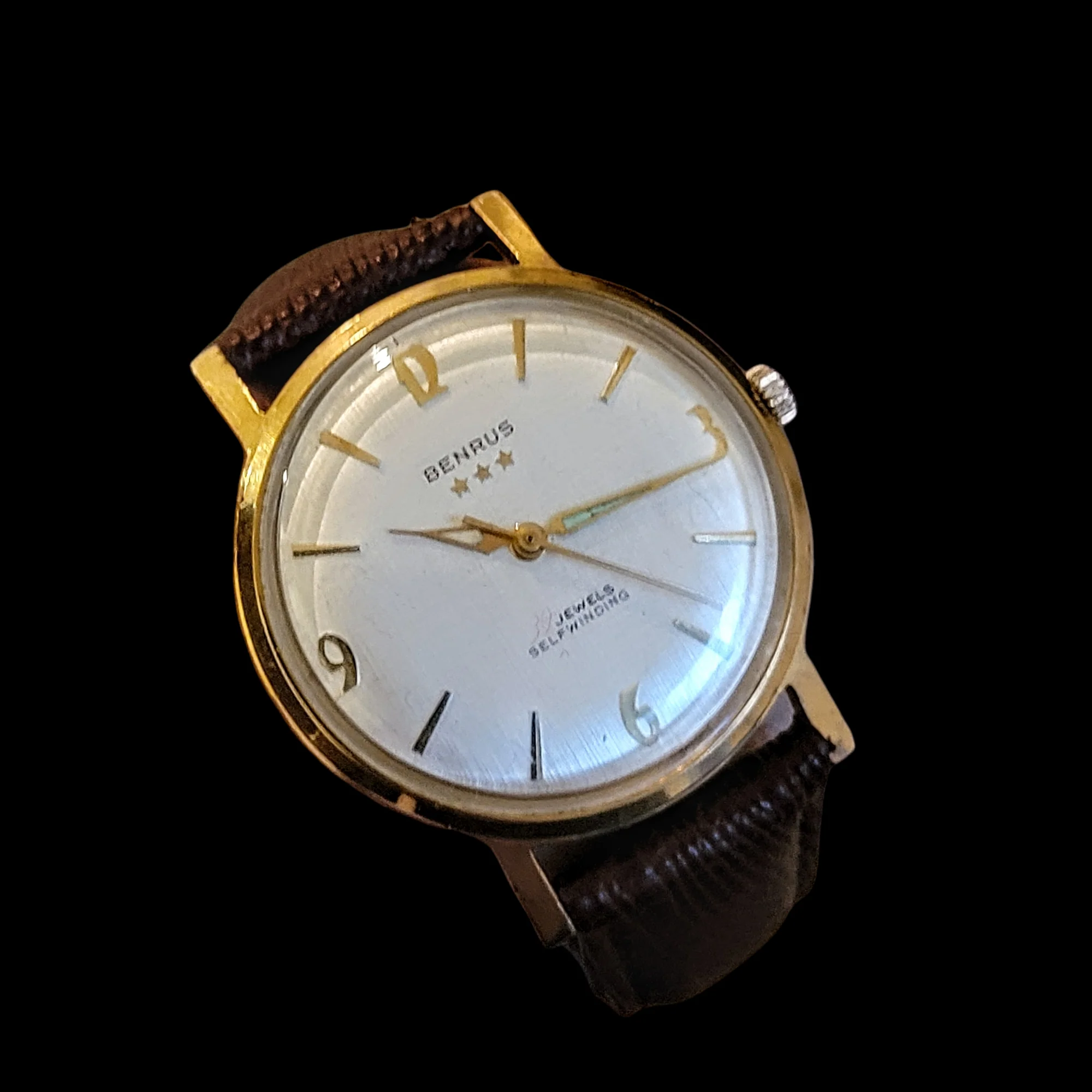 BENRUS Three Stars 39 Jewels Self-Winding Watch Cal. ETA 2451 - In BOX! - Image 22