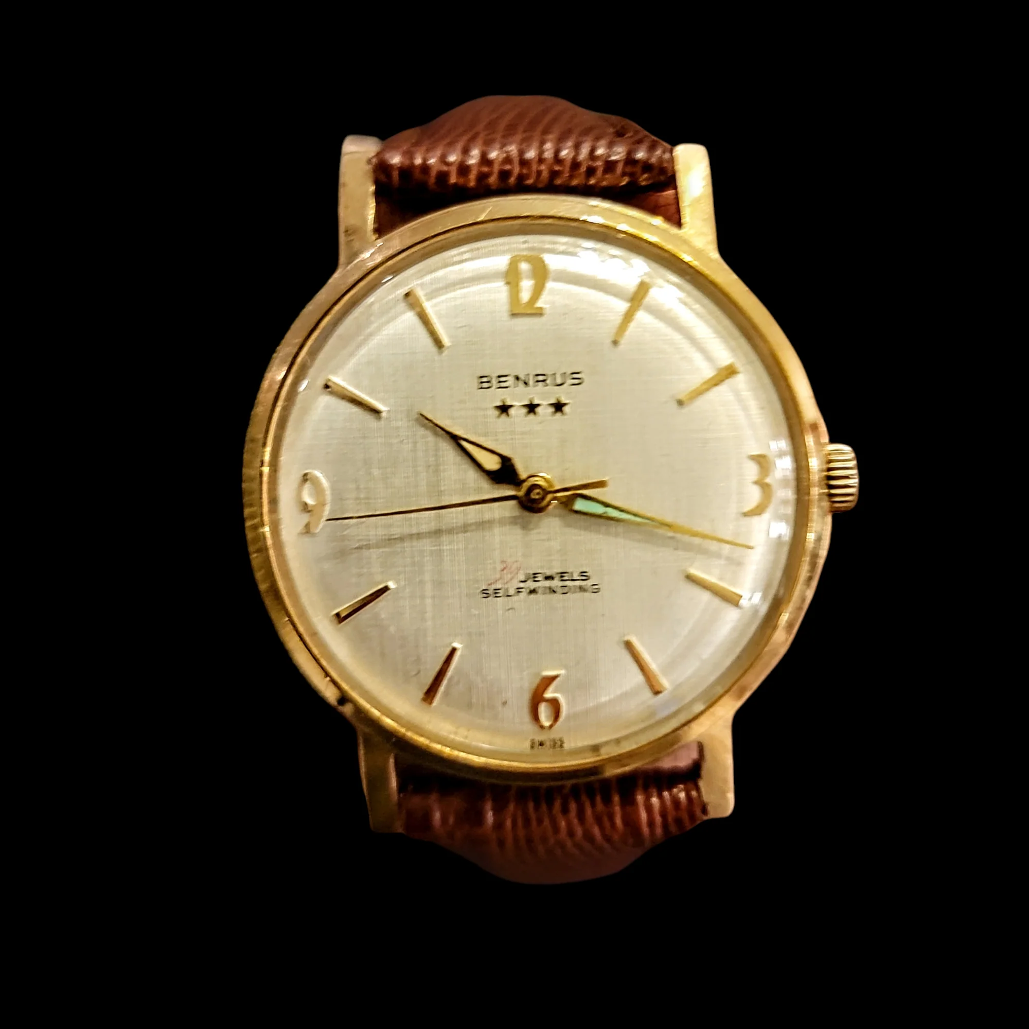 BENRUS Three Stars 39 Jewels Self-Winding Watch Cal. ETA 2451 - In BOX! - Image 23