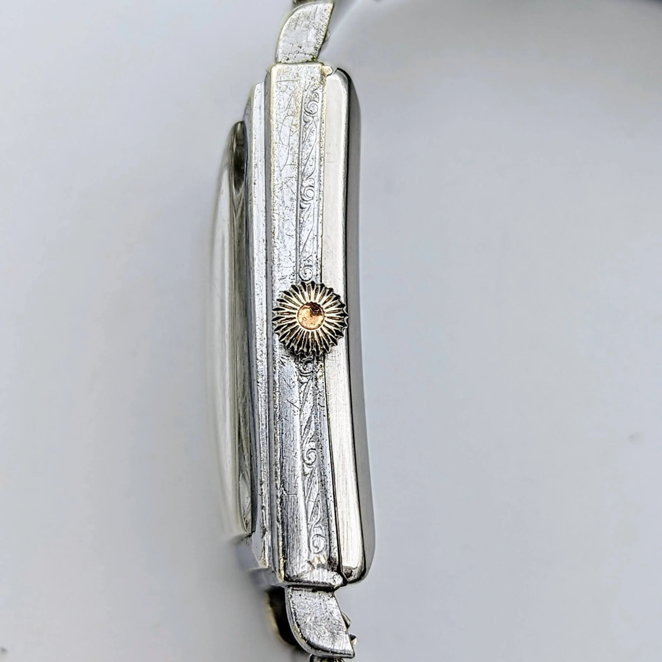 Berg Bruchsicher Wristwatch Late 1930s to Mid 1940s Stainless Steel Watch - Image 5