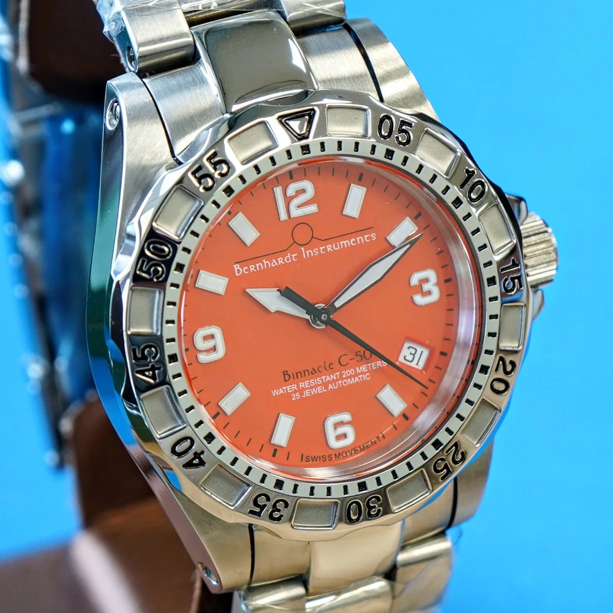BERNHARDT INSTRUMENTS Watch Binnacle Compeer-50 Automatic 25J - ALL Original In box! - Image 2