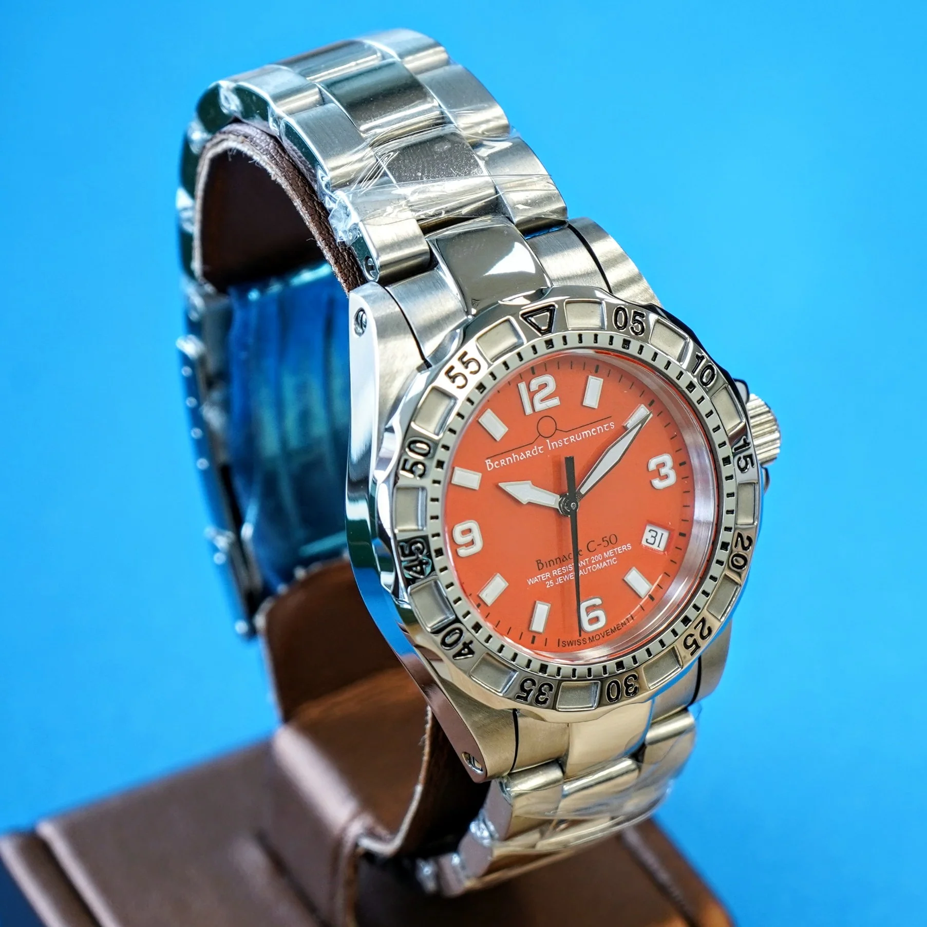 BERNHARDT INSTRUMENTS Watch Binnacle Compeer-50 Automatic 25J - ALL Original In box! - Image 3