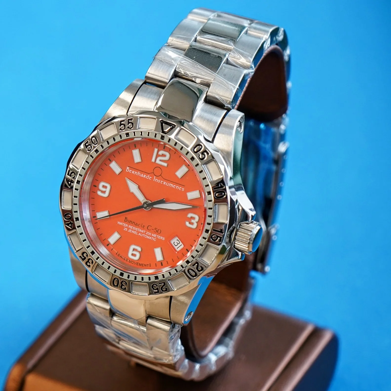 BERNHARDT INSTRUMENTS Watch Binnacle Compeer-50 Automatic 25J - ALL Original In box! - Image 4