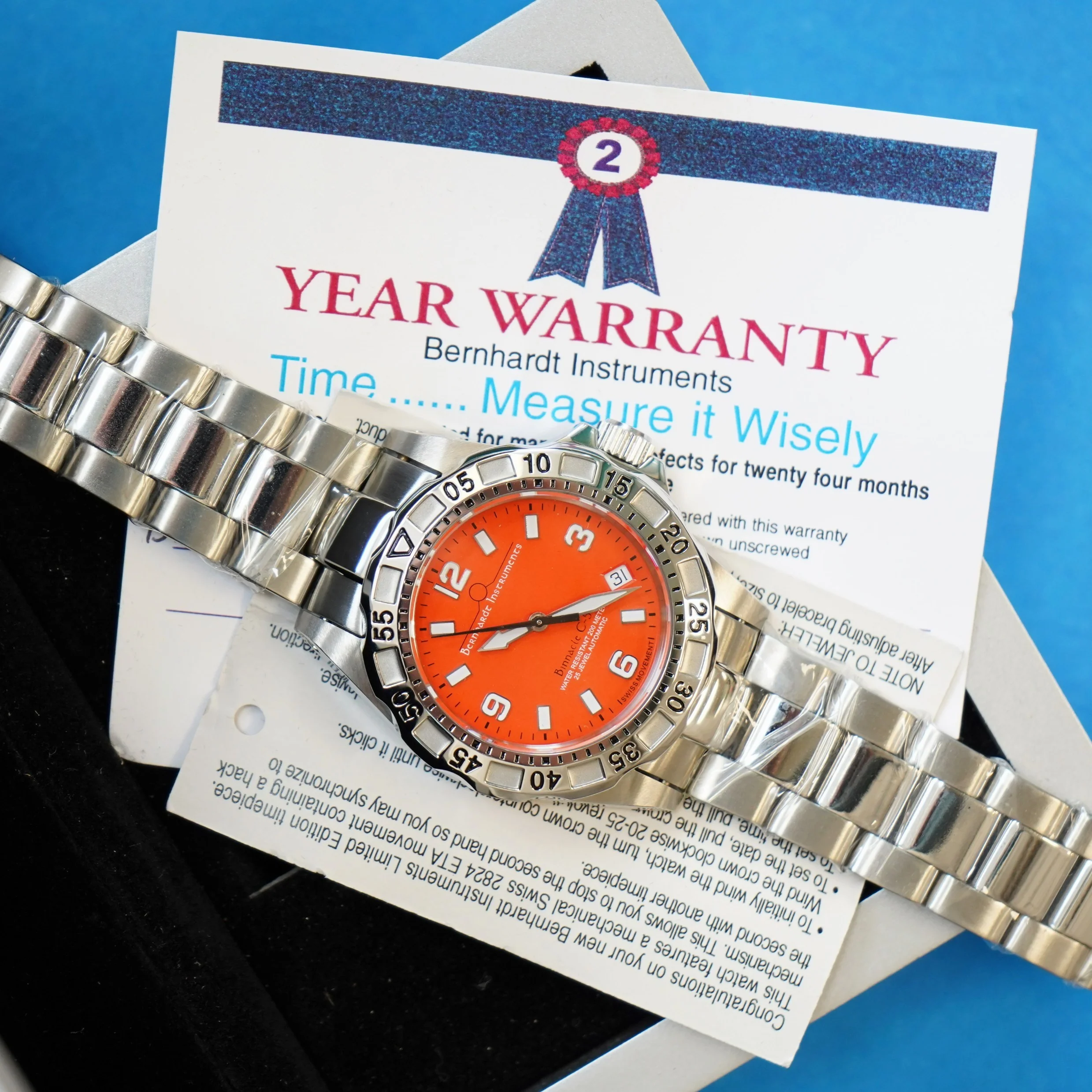 BERNHARDT INSTRUMENTS Watch Binnacle Compeer-50 Automatic 25J - ALL Original In box! - Image 8