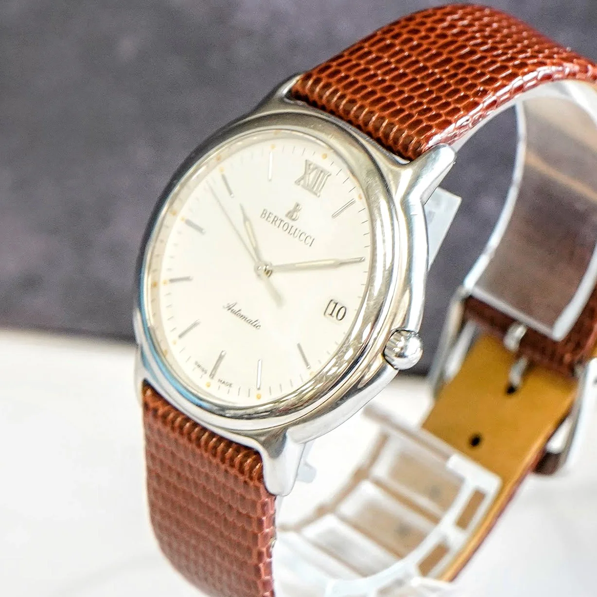 Bertolucci Automatic Dress Watch Date 36mm Swiss Made Ref. 704 41-2158 - Image 4