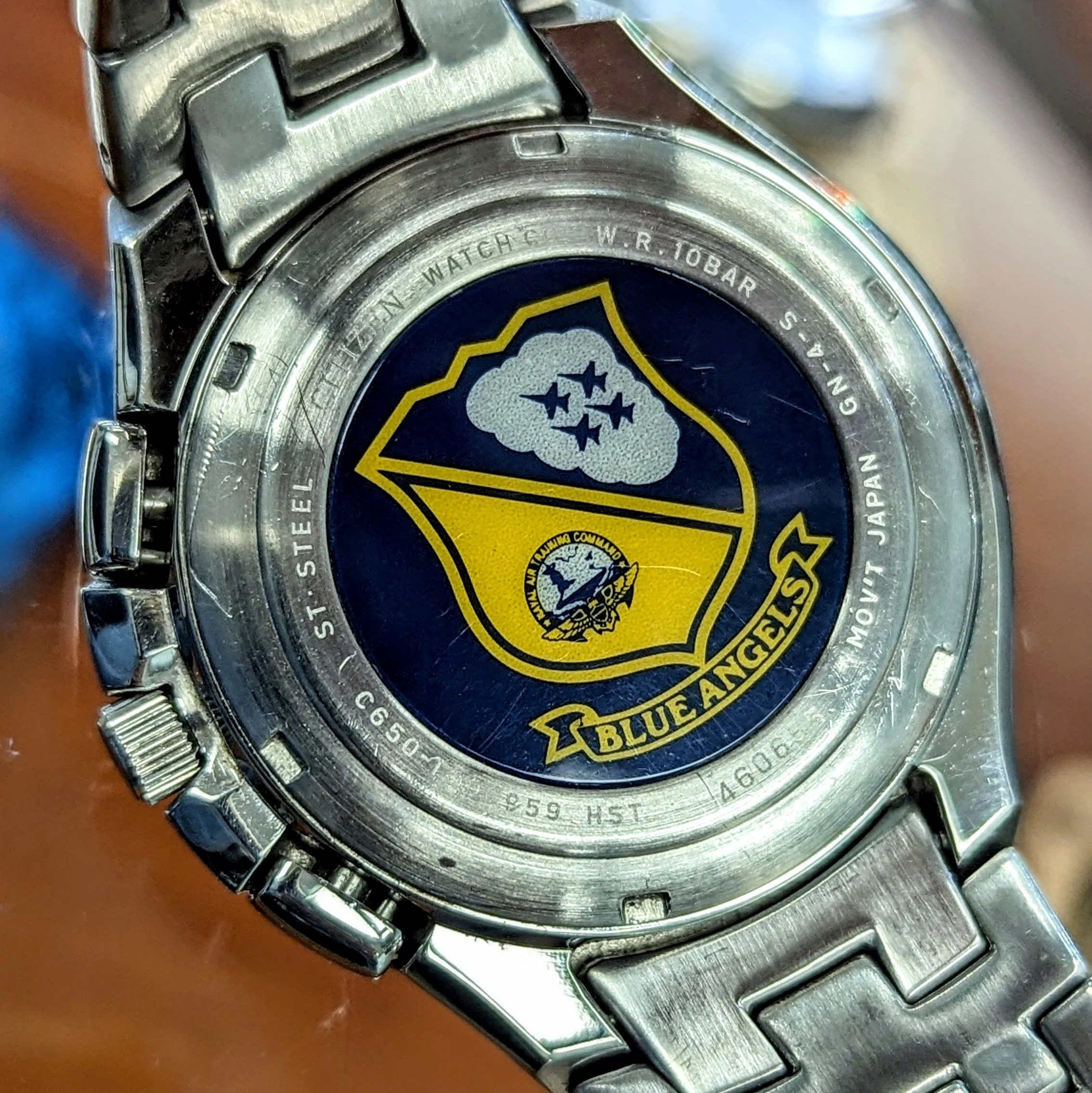Blue Angels CITIZEN Eco-Drive SKYHAWK Chronograph Watch C650-T000959 - ALL Original - Image 12