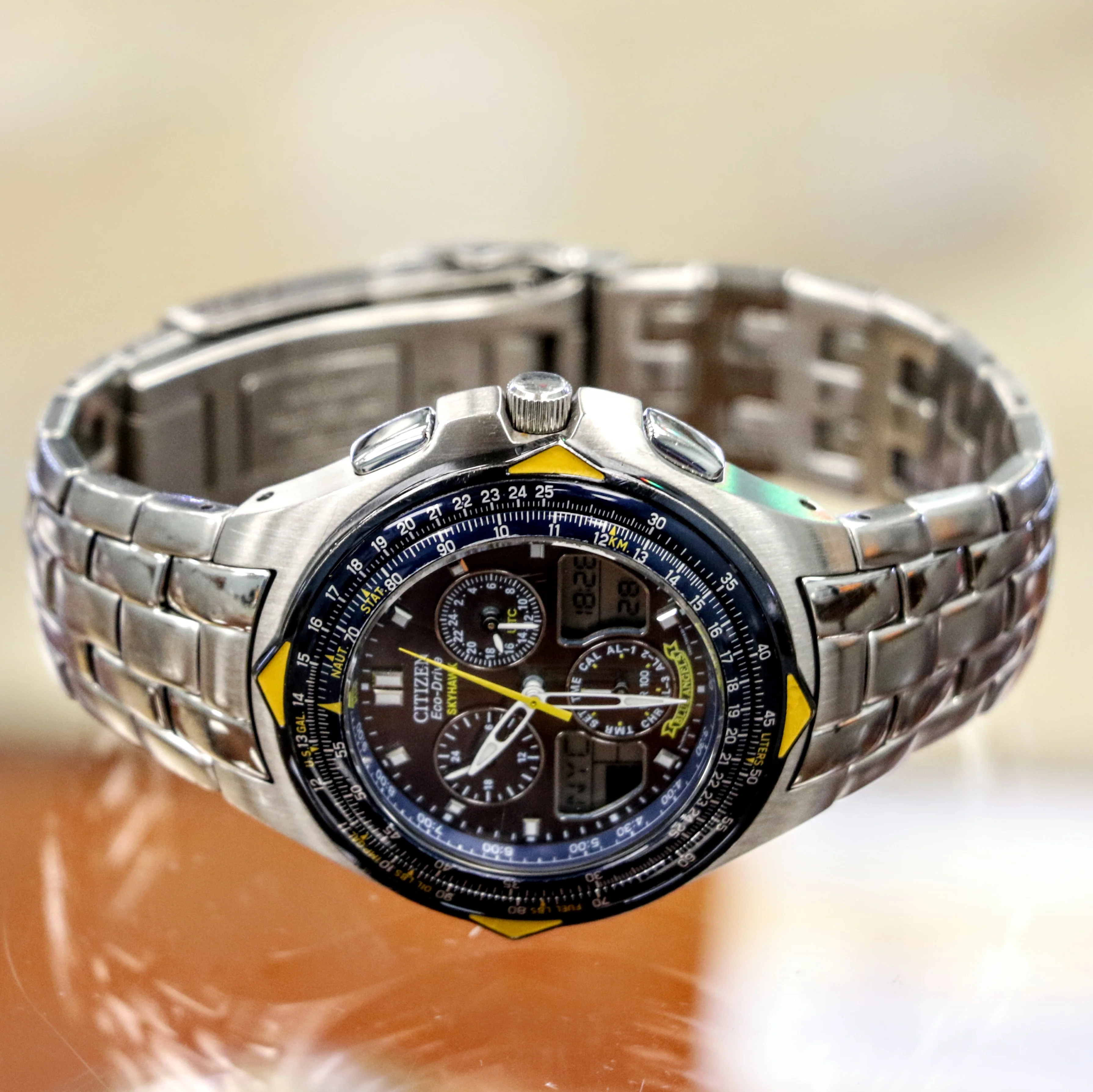 Blue Angels CITIZEN Eco-Drive SKYHAWK Chronograph Watch C650-T000959 - ALL Original - Image 13