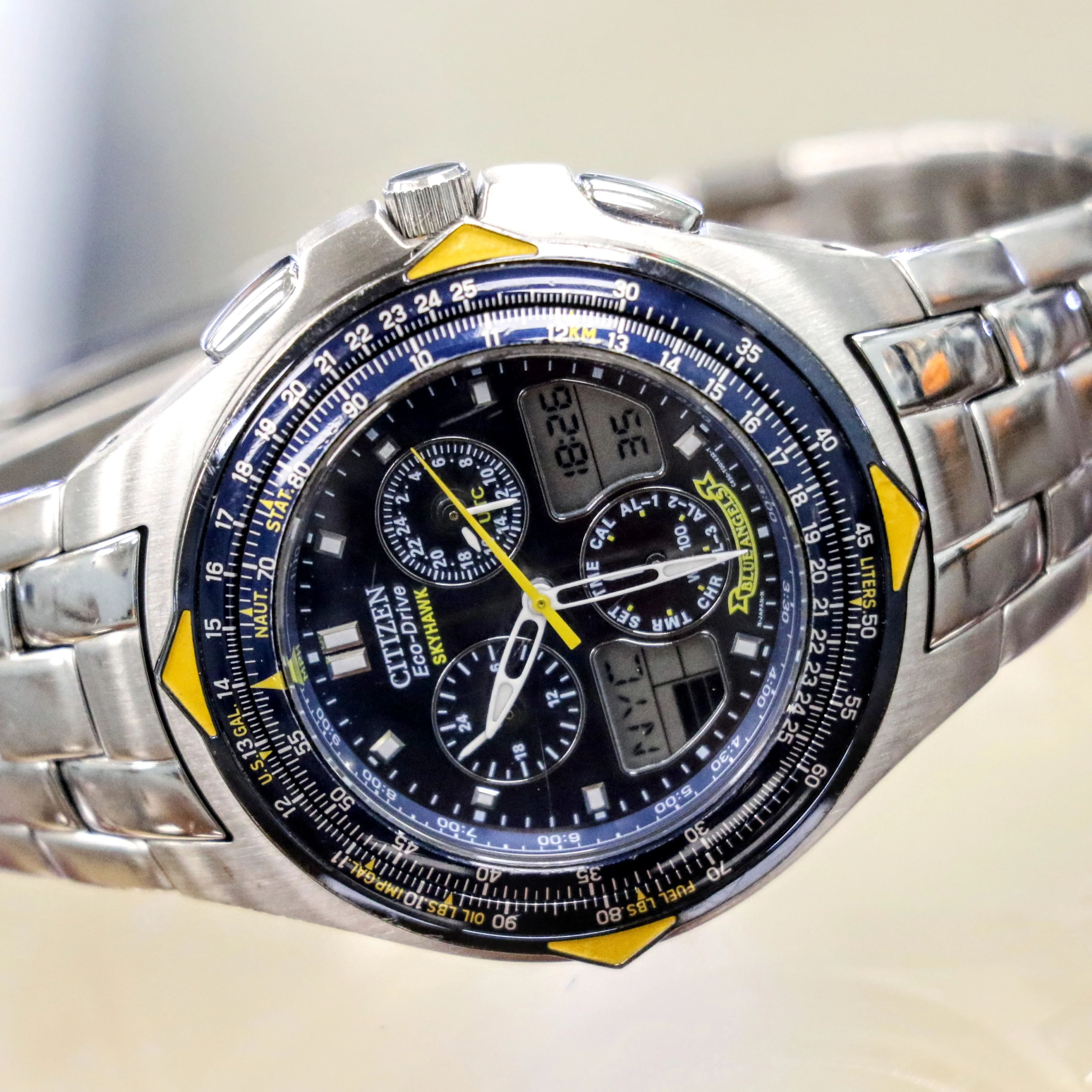 Blue Angels CITIZEN Eco-Drive SKYHAWK Chronograph Watch C650-T000959 - ALL Original - Image 9