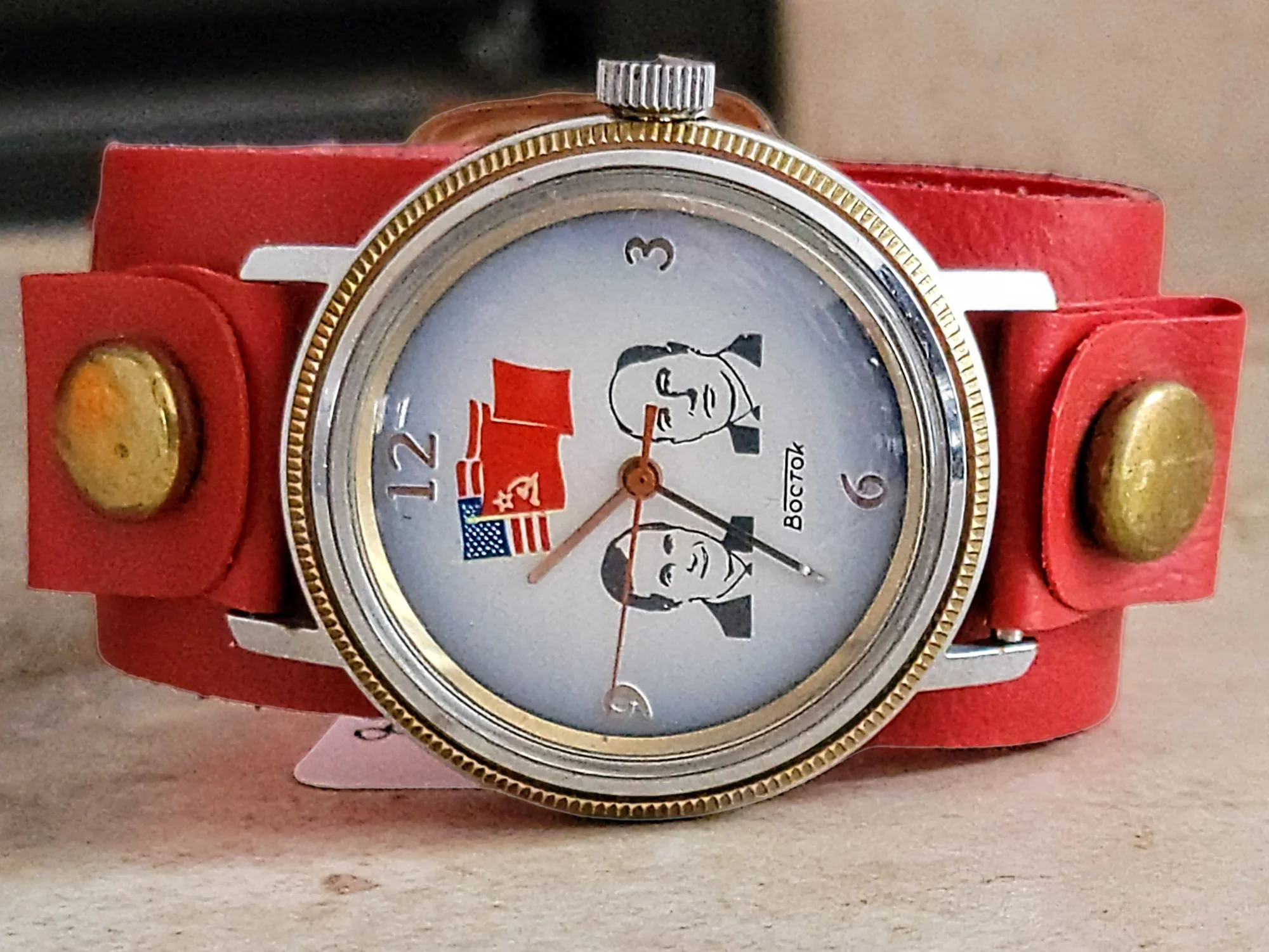 BOCTOK USSR Watch Bush & Gorbachev Wristwatch - The Helsinki Summit 1990 - Image 4