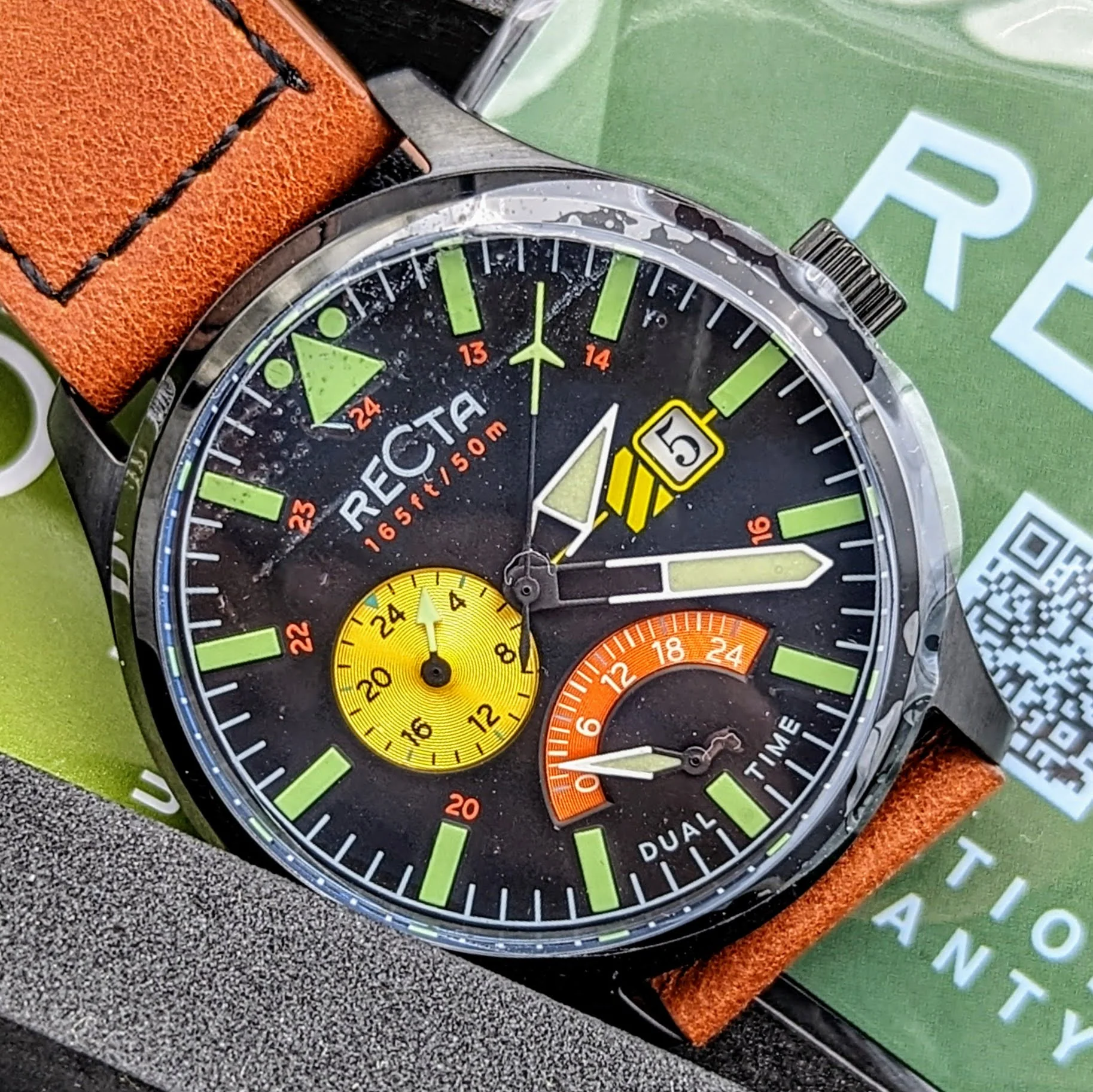 Brand-New! RECTA Veymont Multi-Function Watch With Dual Time Wristwatch FULL KIT - Image 2