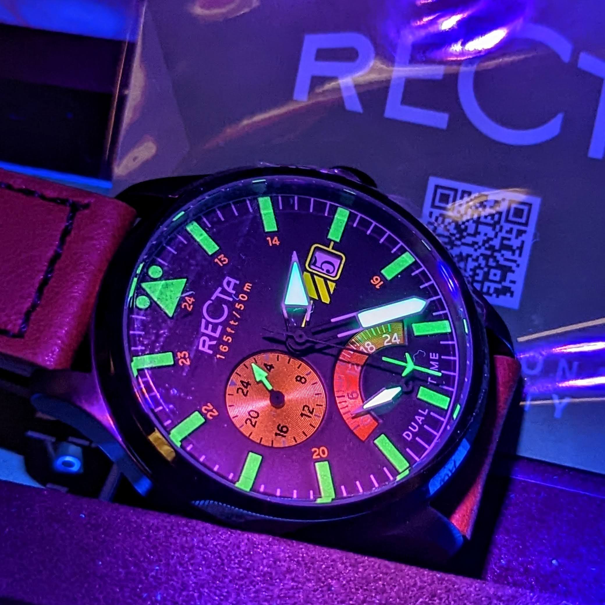 Brand-New! RECTA Veymont Multi-Function Watch With Dual Time Wristwatch FULL KIT - Image 5