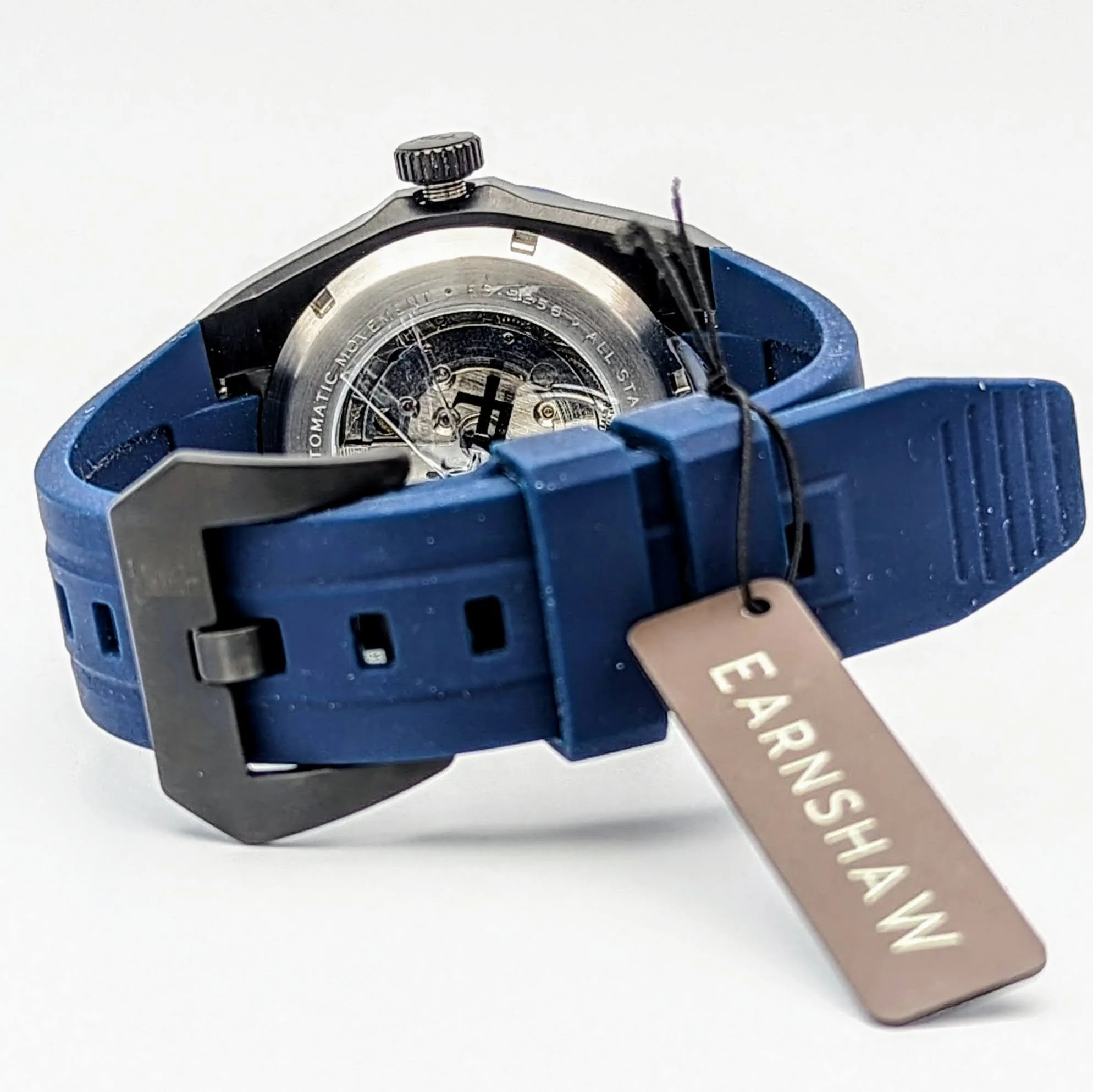 EARNSHAW Bessemer Compressor Automatic Wristwatch Mettalic Blue – BRAND NEW! In Box! - Image 8