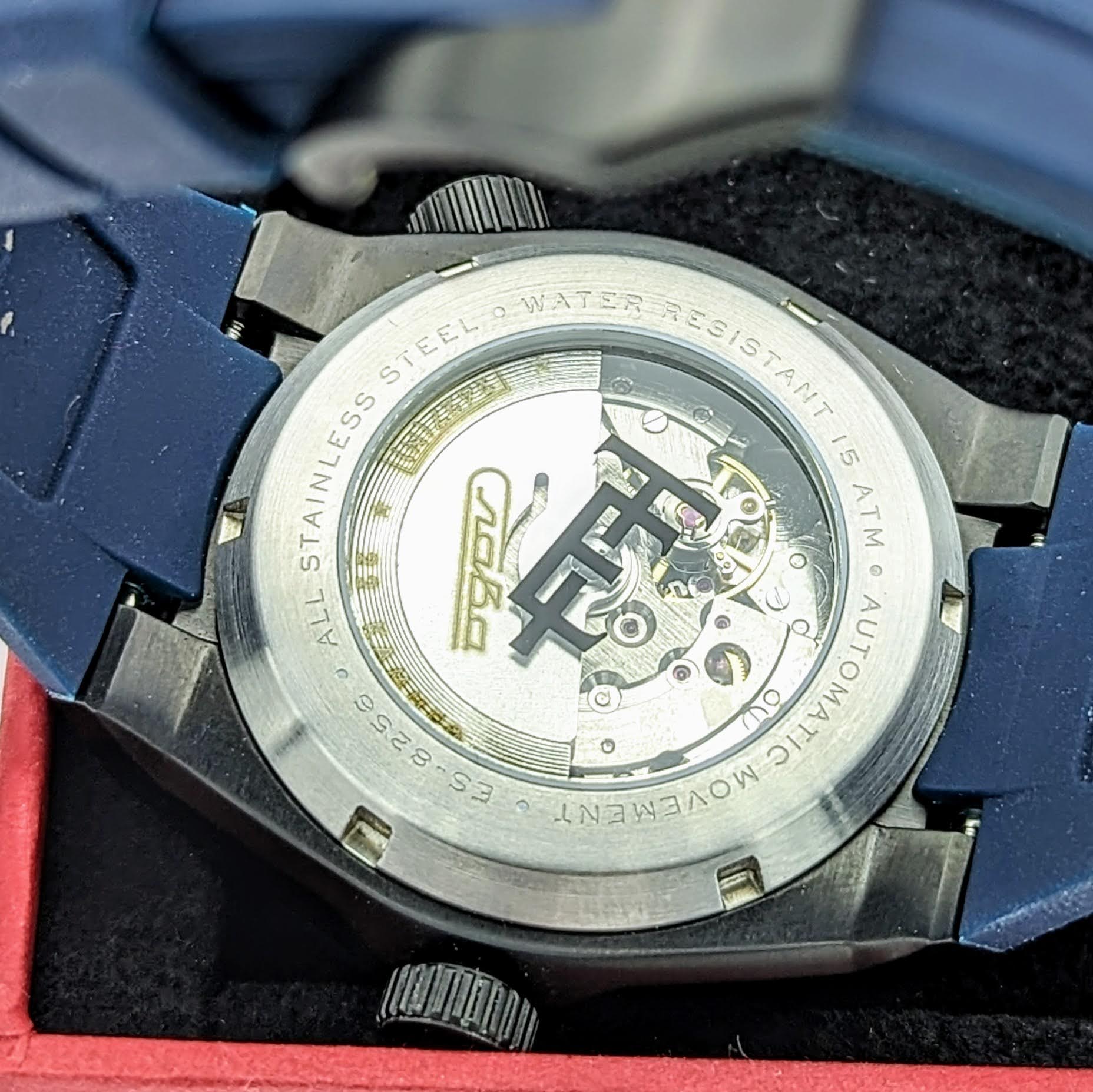 EARNSHAW Bessemer Compressor Automatic Wristwatch Mettalic Blue – BRAND NEW! In Box! - Image 9