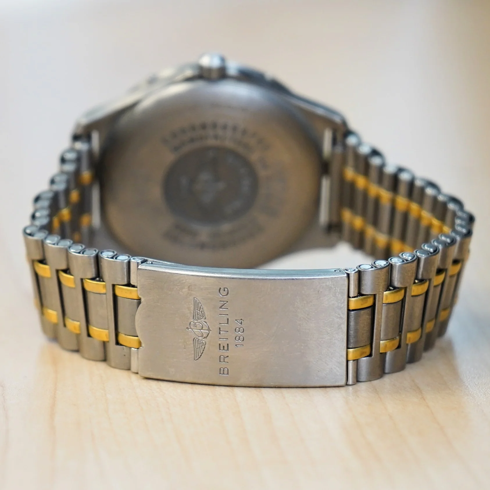 BREITLING Aerospace Navimeter Watch F75362 Perpetual Alarm Wristwatch Titanium & Gold - IN BOX! - Image 8