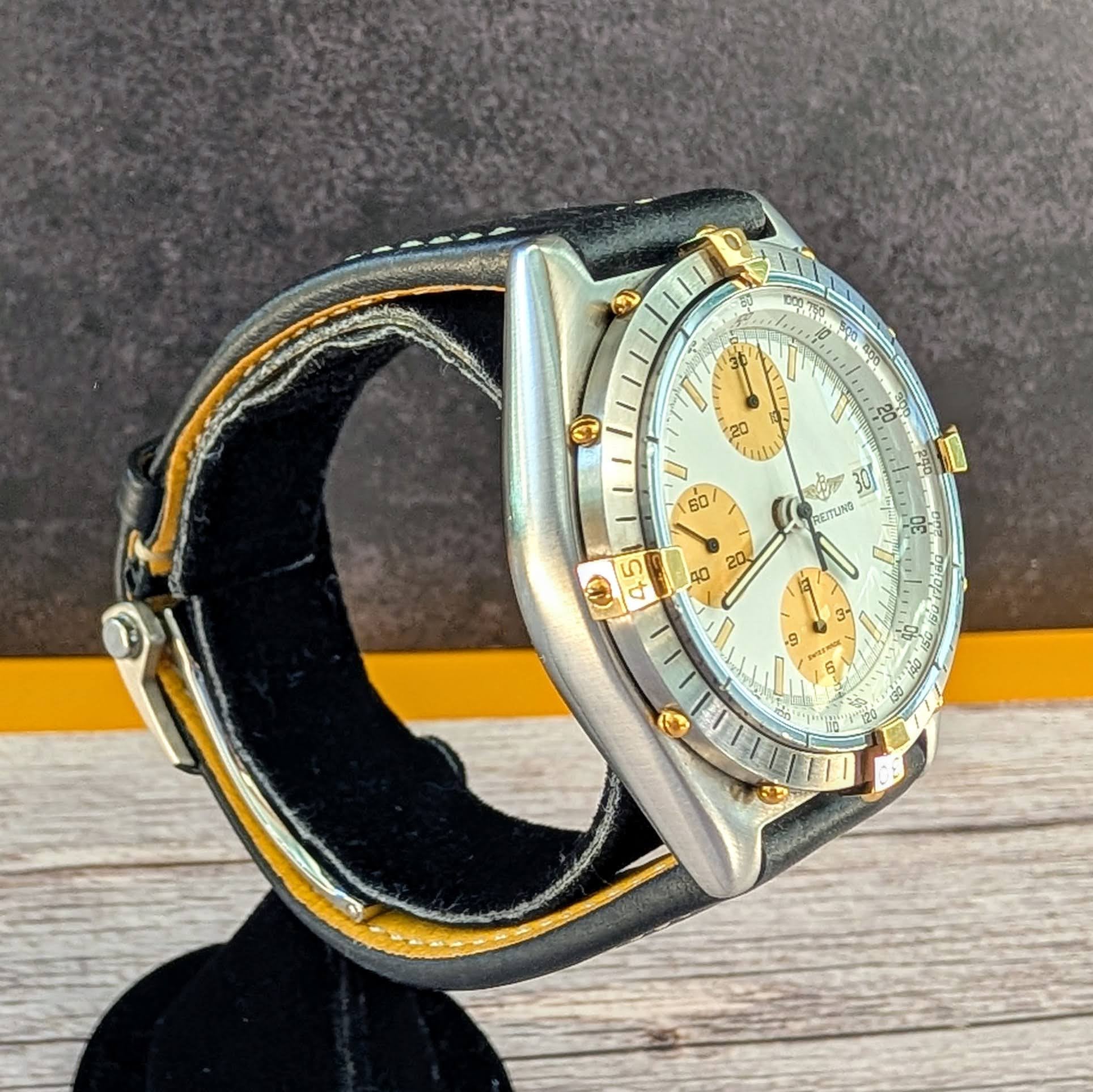 BREITLING Chronomat Watch 81950 Automatic Wristwatch White Dial 40mm Wristwatch - Image 7