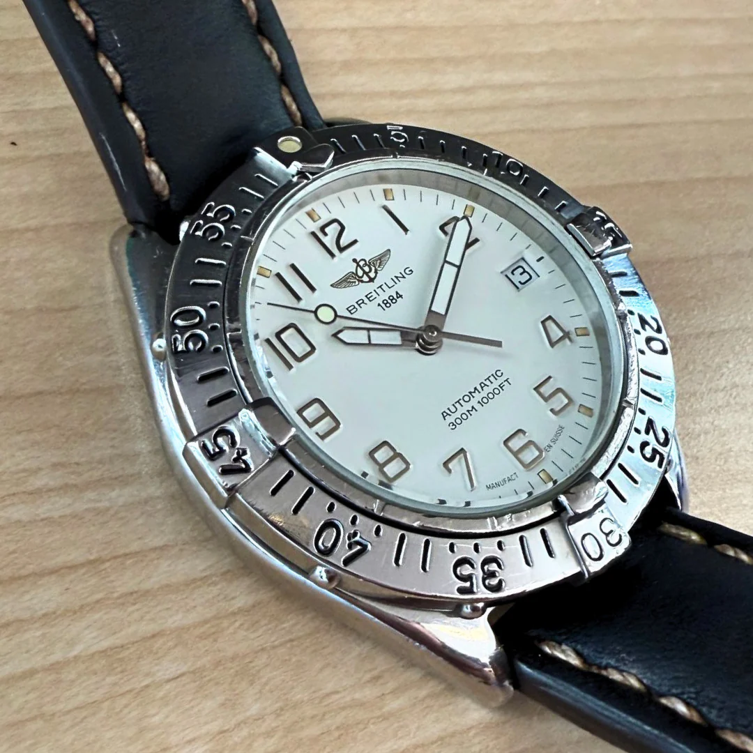 Breitling Colt A17035 Date Automatic Watch 38mm Wristwatch - Original Strap & Buckle - Image 14