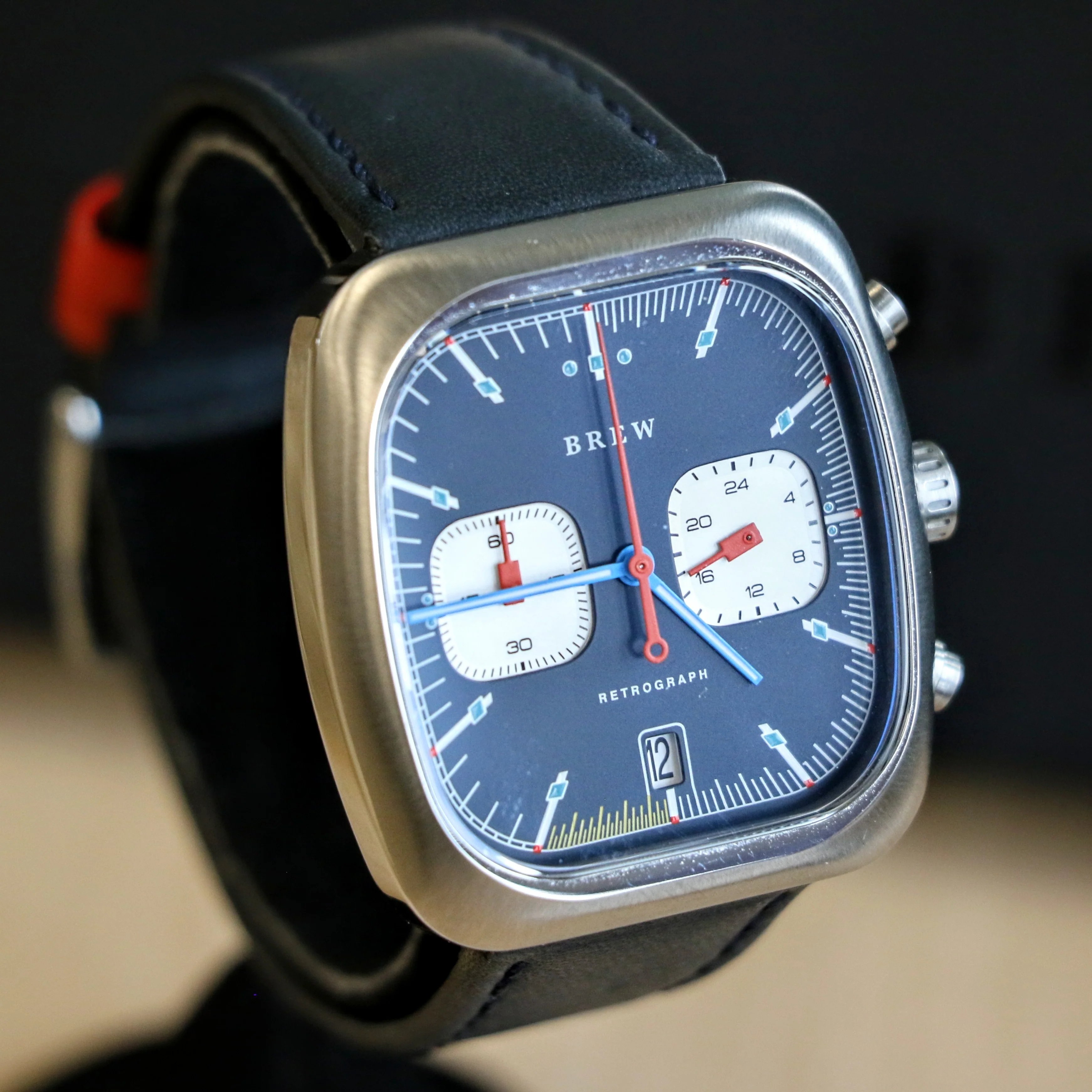 BREW Retrograph - Technicolor Watch Date Indicator - Full Kit + Extra Box w/ Extra Stainless-Steel Bracelet - Image 3