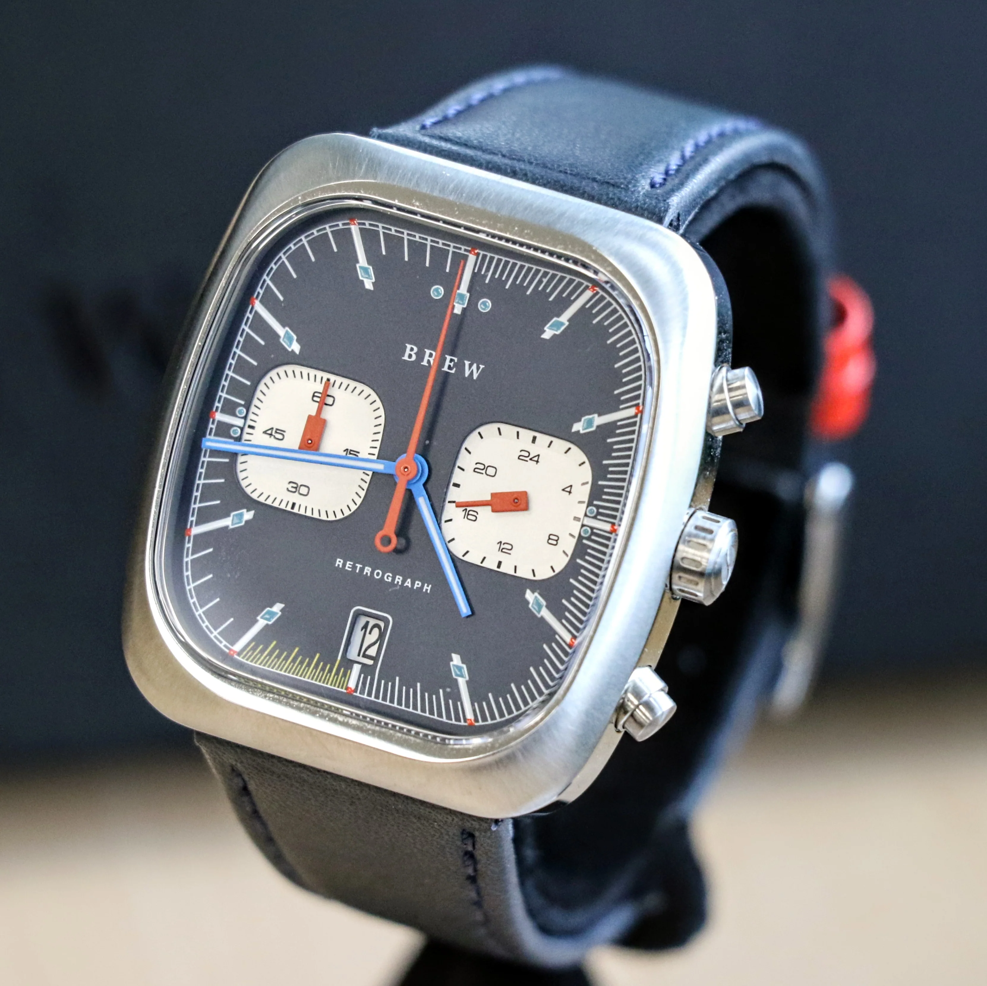 BREW Retrograph - Technicolor Watch Date Indicator - Full Kit + Extra Box w/ Extra Stainless-Steel Bracelet - Image 4