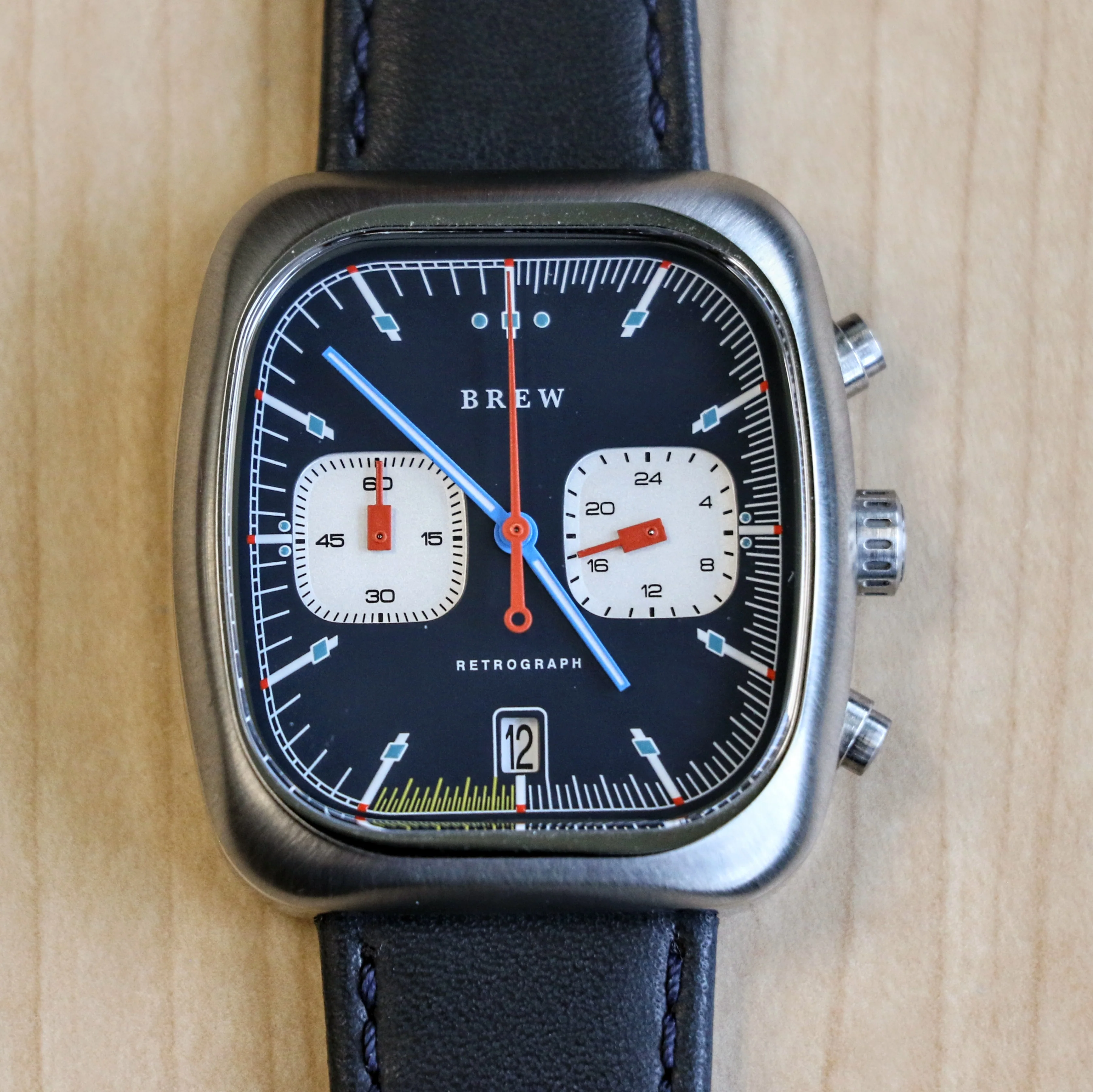 BREW Retrograph - Technicolor Watch Date Indicator - Full Kit + Extra Box w/ Extra Stainless-Steel Bracelet - Image 8