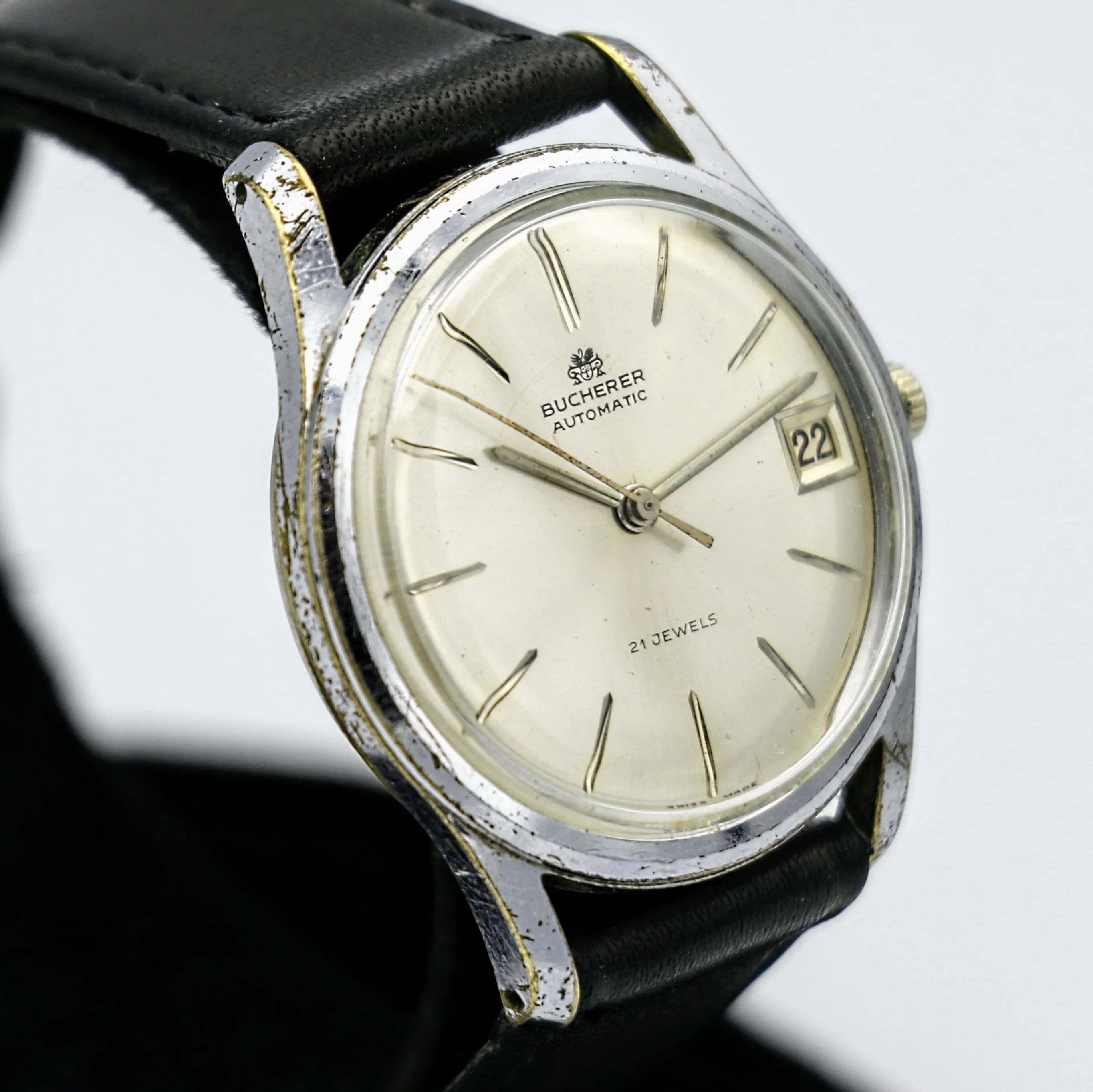 BUCHERER Automatic Watch 21 Jewels 4 ADJs Swiss Wristwatch - Image 3