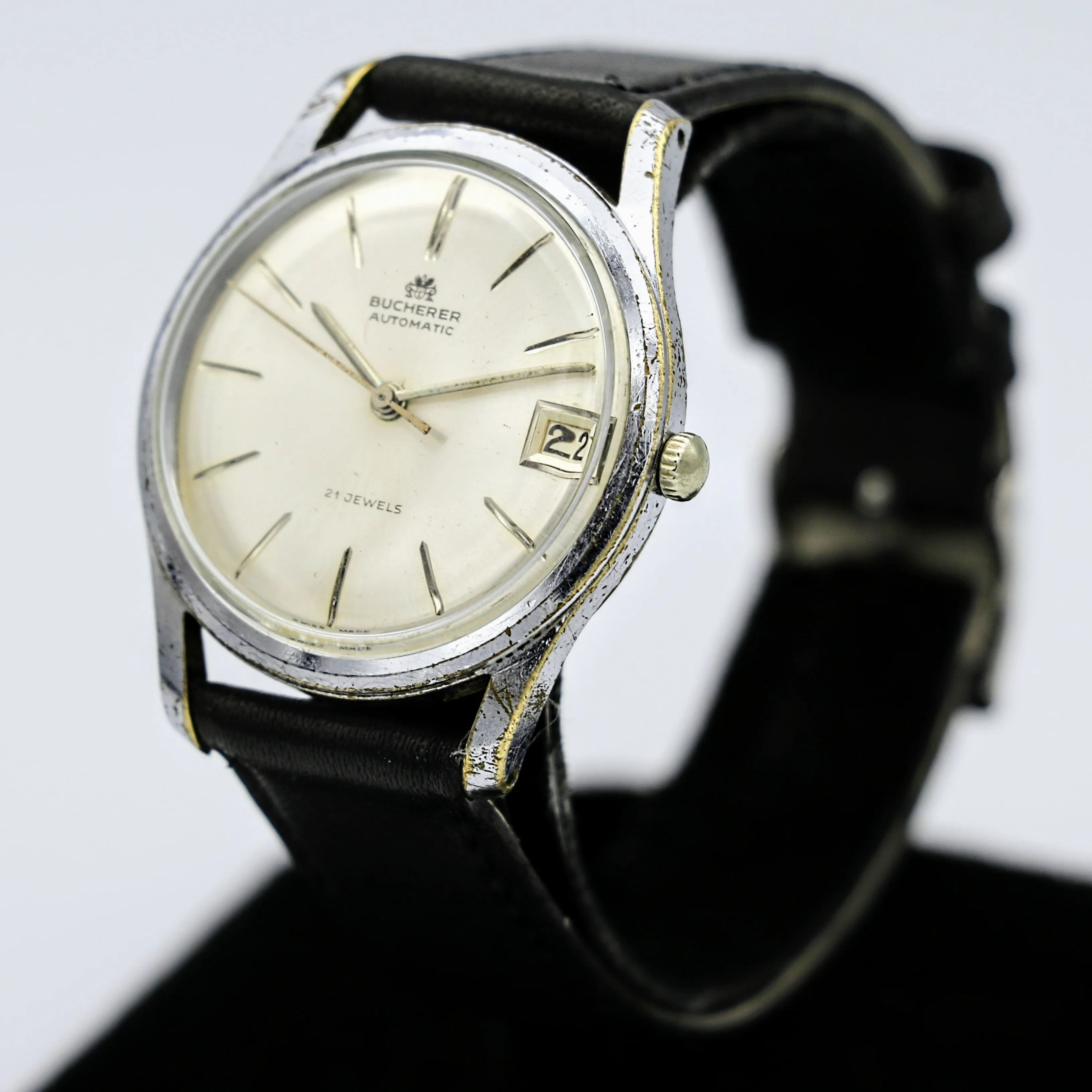 BUCHERER Automatic Watch 21 Jewels 4 ADJs Swiss Wristwatch - Image 4