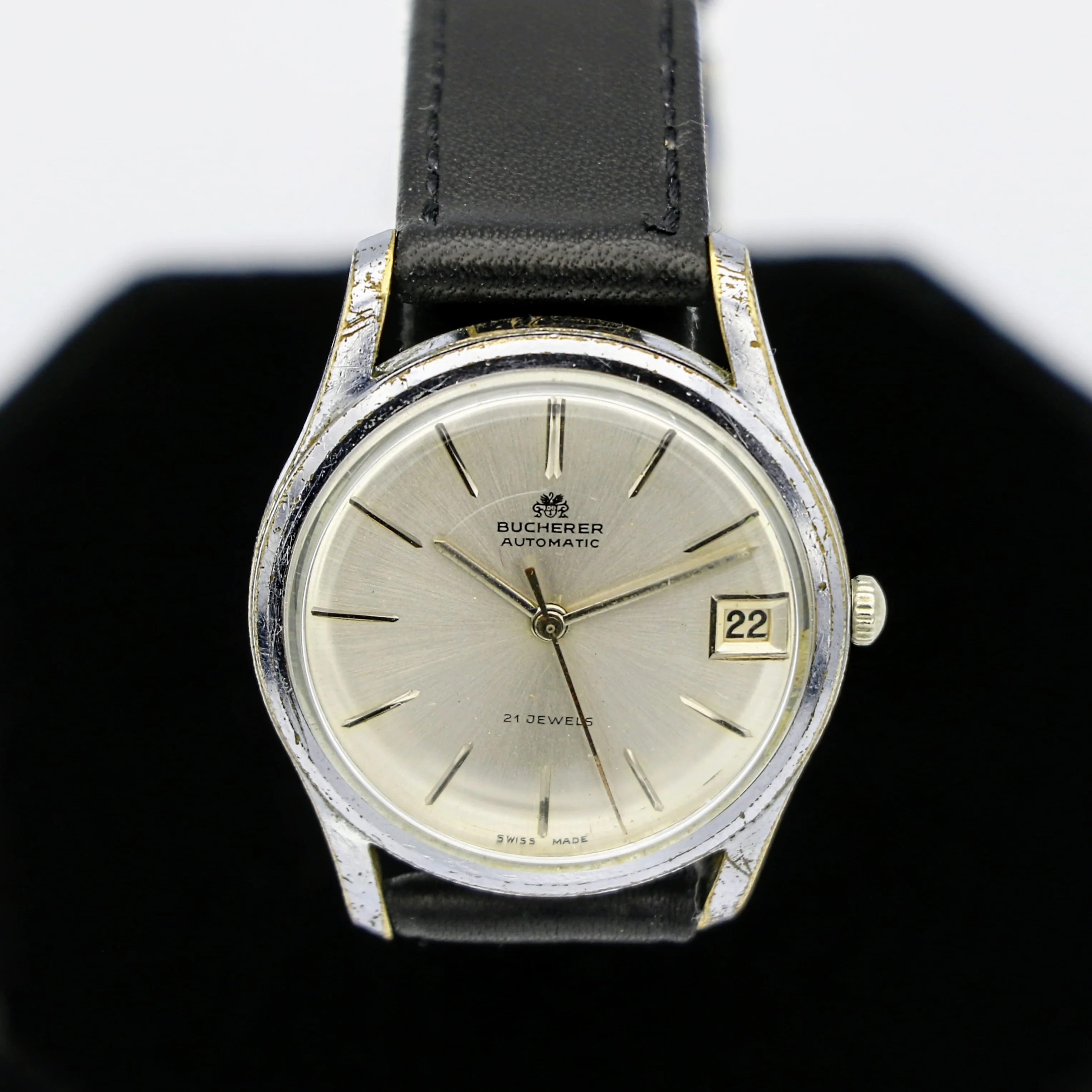 BUCHERER Automatic Watch 21 Jewels 4 ADJs Swiss Wristwatch - Image 7