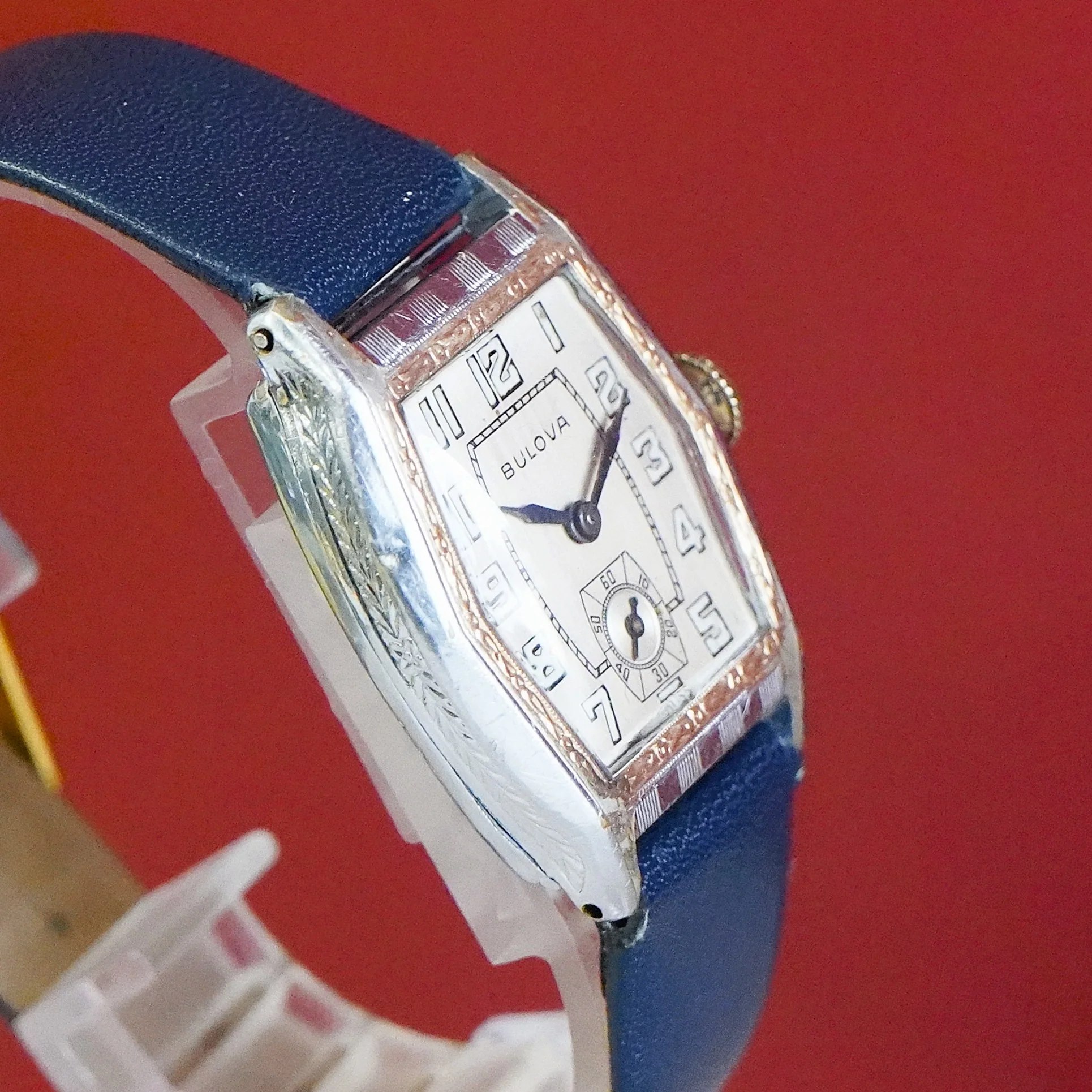 Bulova 1930 Sky King Watch Art Deco Two-Tone Case 17 Jewels Swiss Wristwatch - Image 3