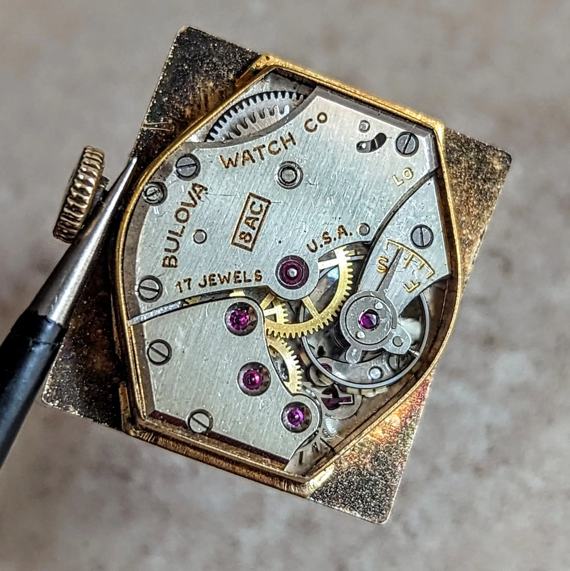 BULOVA 1950 Photo Watch “A” Photo Frame Wristwatch 17 Jewels Cal. 8AC U.S.A. Made - Image 21