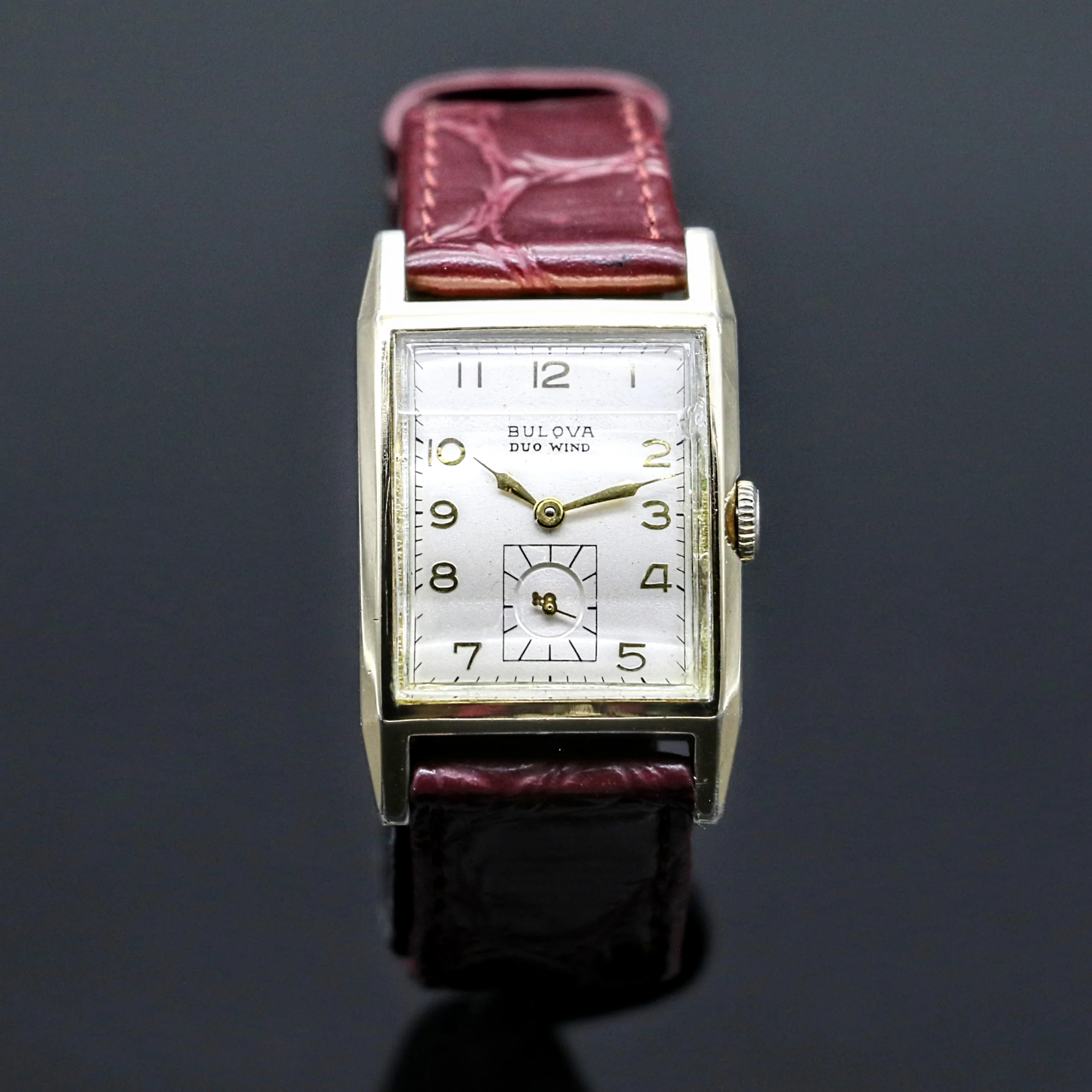 BULOVA 1951 DUO WIND Automatic Wristwatch Cal. 9AB Swiss Made Watch