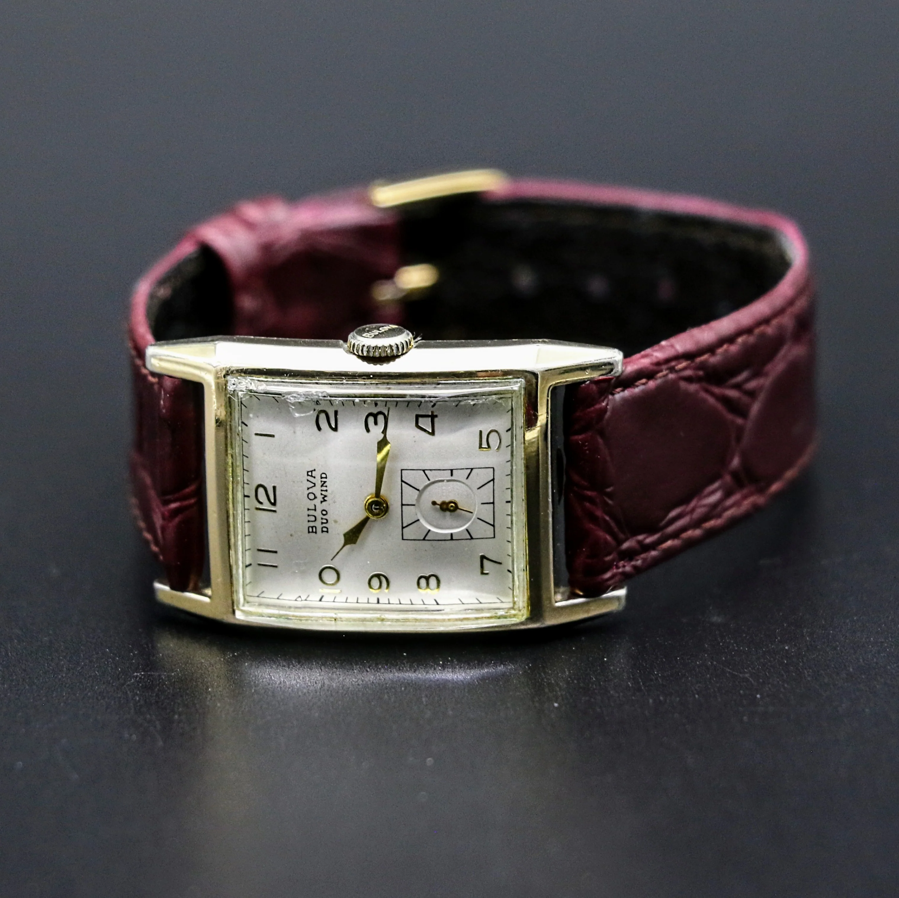 BULOVA 1951 DUO WIND Automatic Wristwatch Cal. 9AB Swiss Made Watch - Image 9