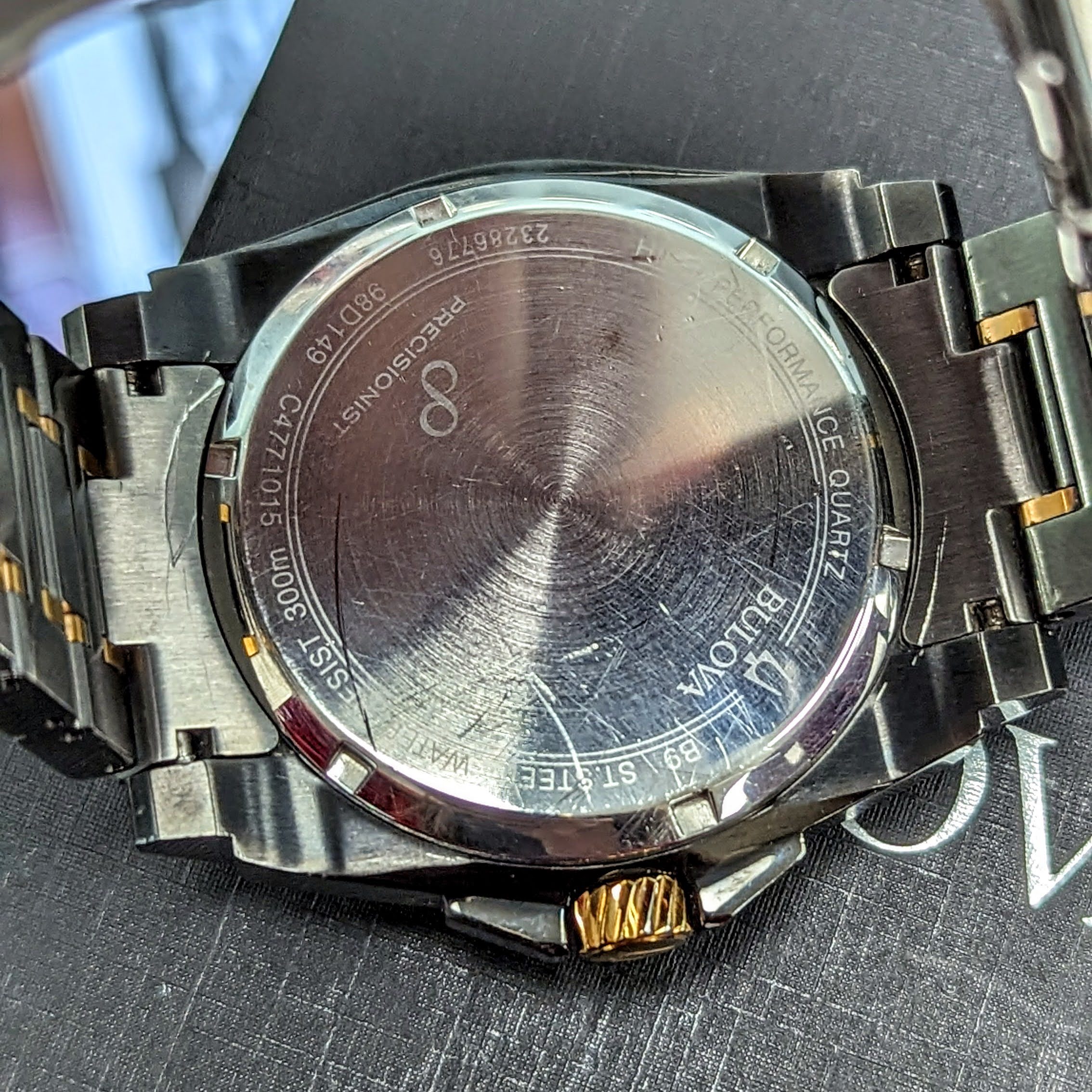 BULOVA 300M Precisionist 262kHz Diamond Dial - 98D149 - In Box & Extra Links! - Image 16