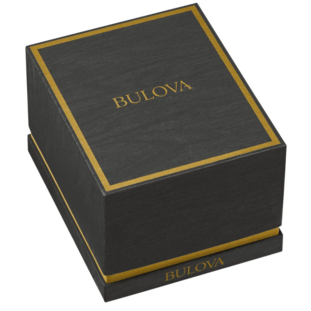 BULOVA Blueprint Chronograph Watch Frank Lloyd Wright Collection Coonley Playhouse Wristwatch Model 96B367 - Image 8